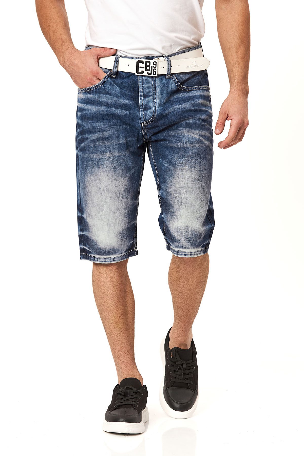 Cipo & Baxx Jeansbermudas Baumwolle, regular fit