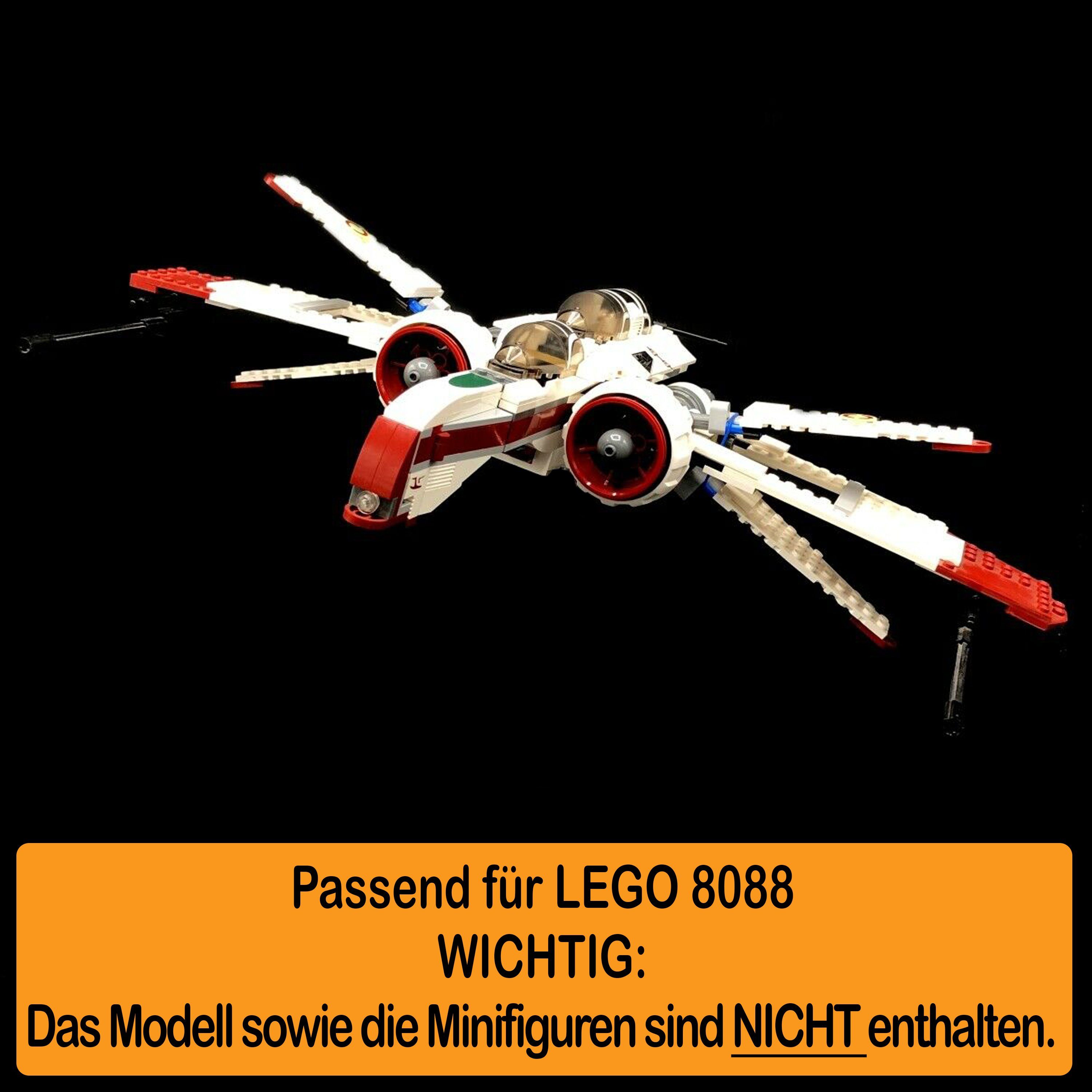 Winkel und (verschiedene in zusammenbauen), Made 100% Starfighter Acryl Stand LEGO für AREA17 Positionen Display ARC-170 zum einstellbar, selbst Germany 8088 Standfuß