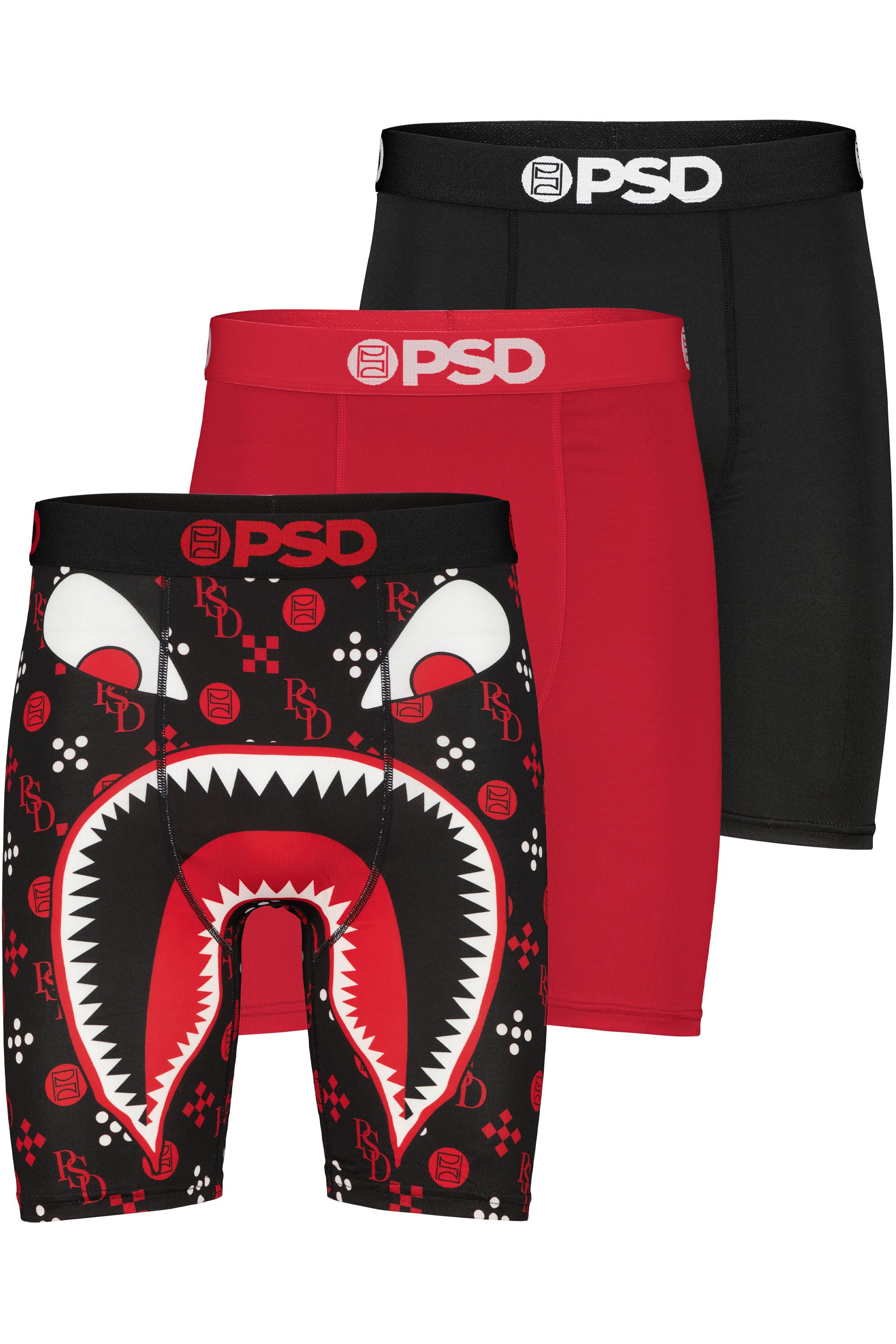 PSD Boxershorts 3 PACK - WF LUX RED Herren