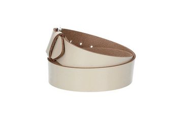 kiddybelts Ledergürtel Ledergürtel Kids 30mm in Beige mit Dornschließe in Silber (KB11-120) sehr weiches Vollrindleder