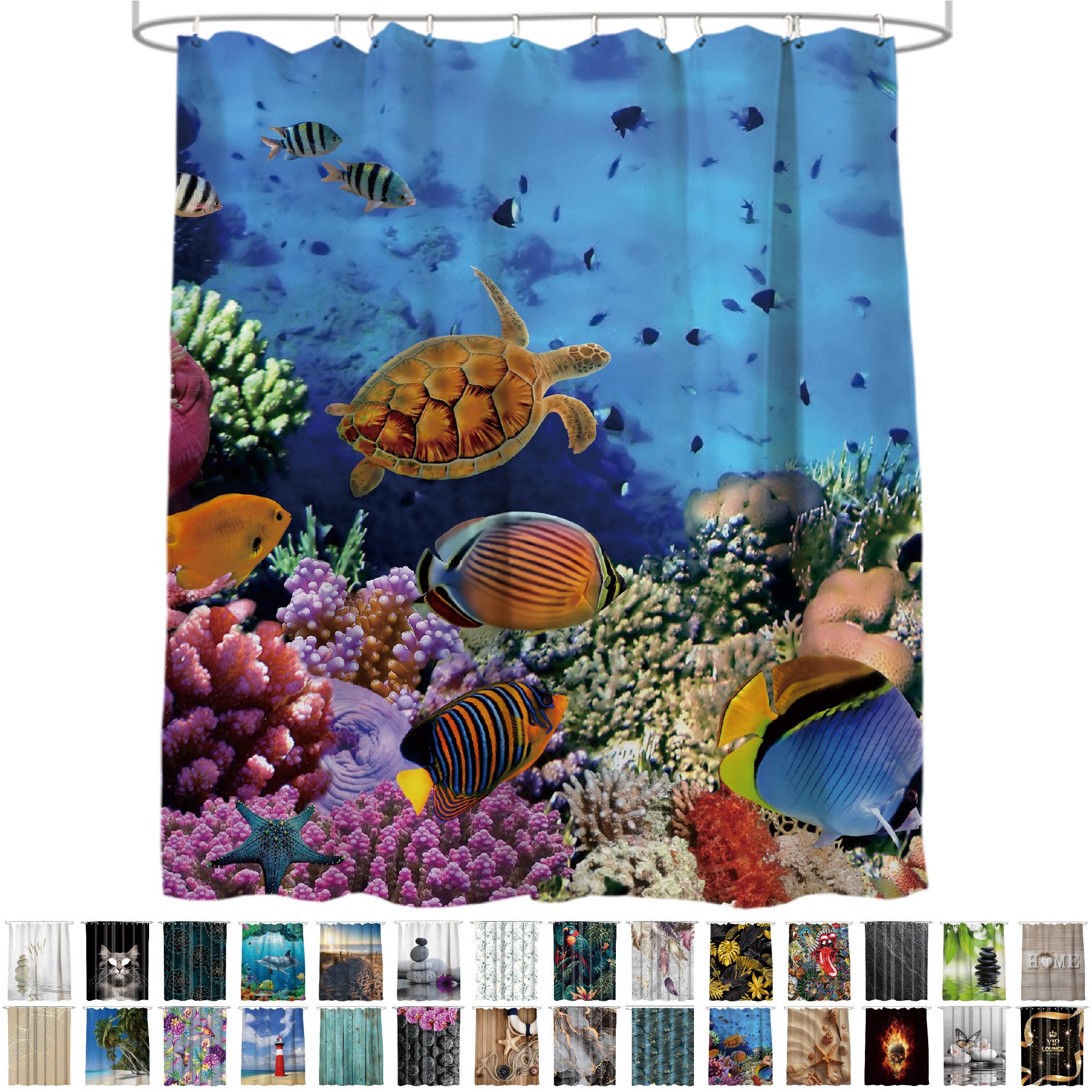 Sanilo Duschvorhang 180 x 200 cm, viele schöne Duschvorhänge zur Auswahl Breite 180 cm, 100% wasserdicht, Anti-Schimmel-Effekt, hochwertige Qualität