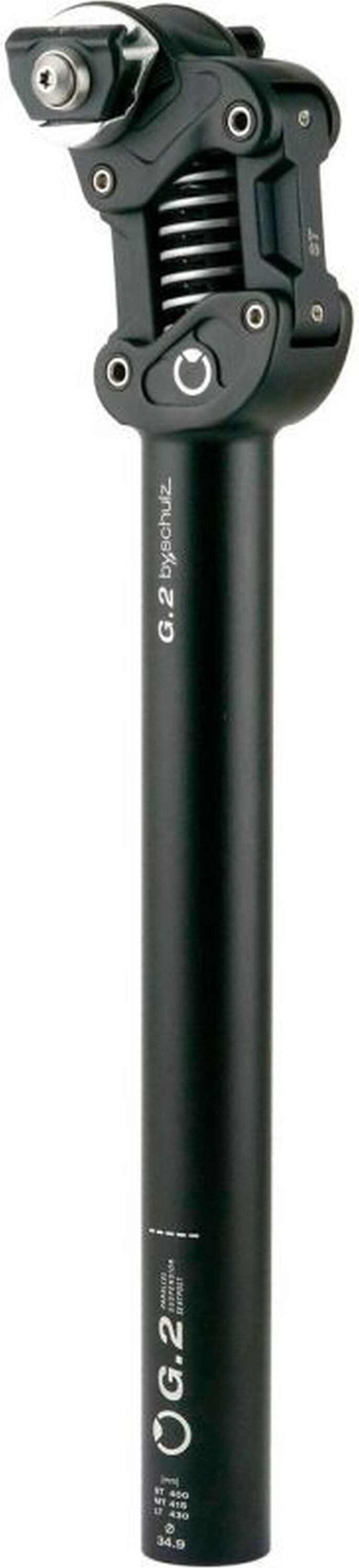 by.schulz Sattelstütze, Parallelogramm-Federsattelstütze "G.2 ST", Ø27,2mm, 350mm