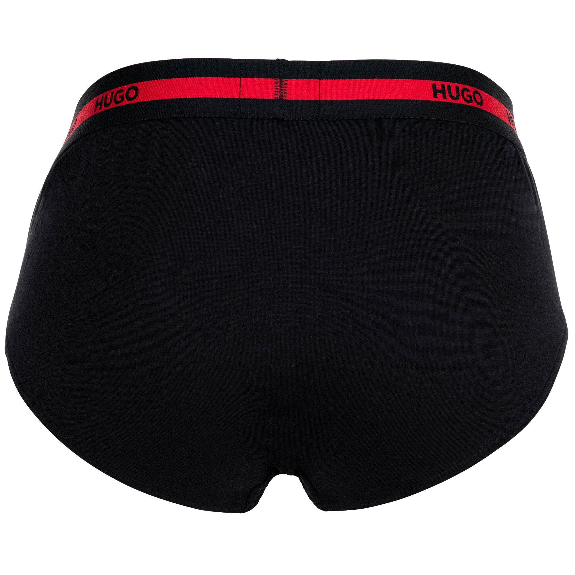 Hip Slip Herren - Slips, Triplet 3er Pack Schwarz/Grau/Rot Briefs HUGO