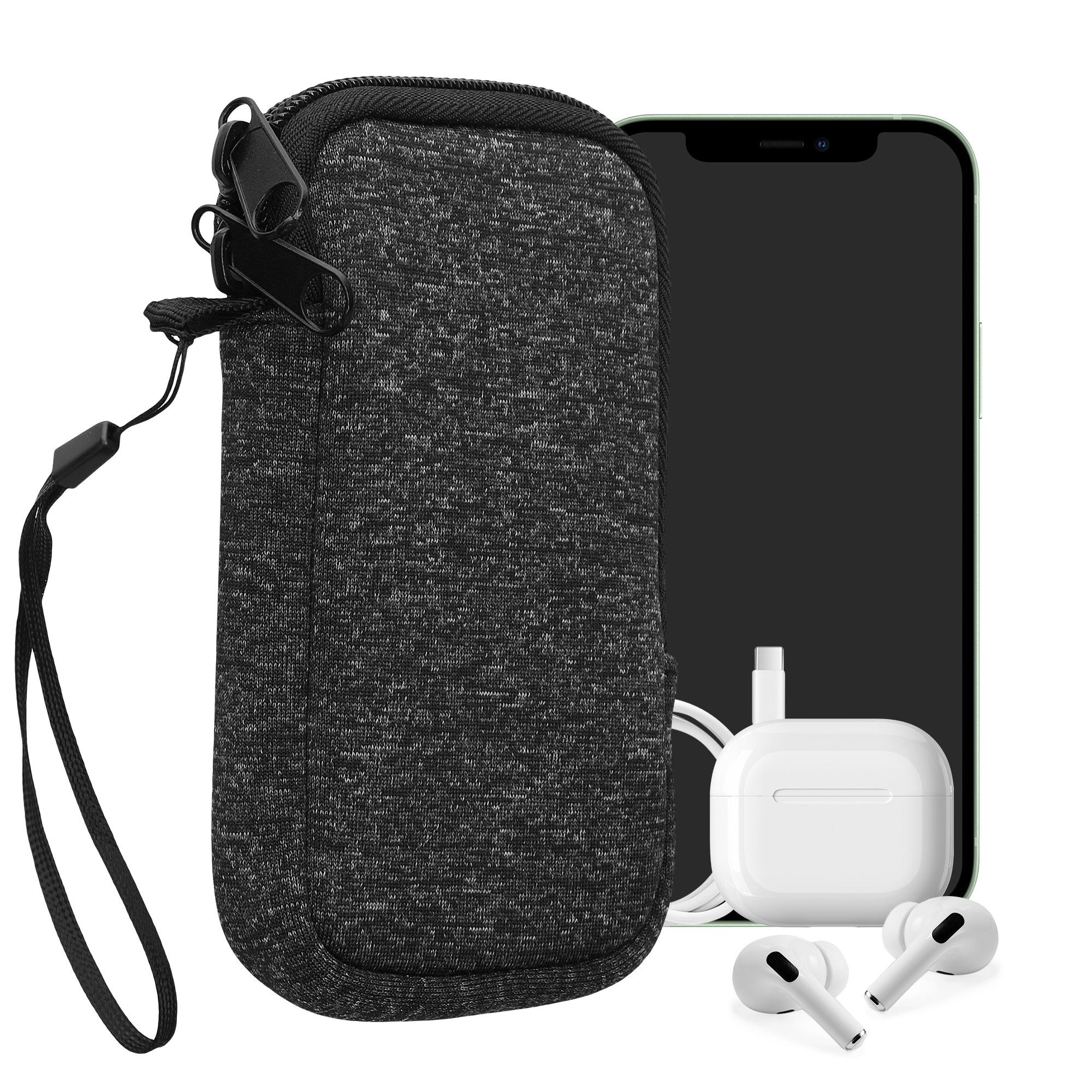 kwmobile Handytasche Handytasche für Smartphones XS - 3,5/4" (1-tlg), Neopren Handy Hülle - Handy Tasche Sleeve Pouch