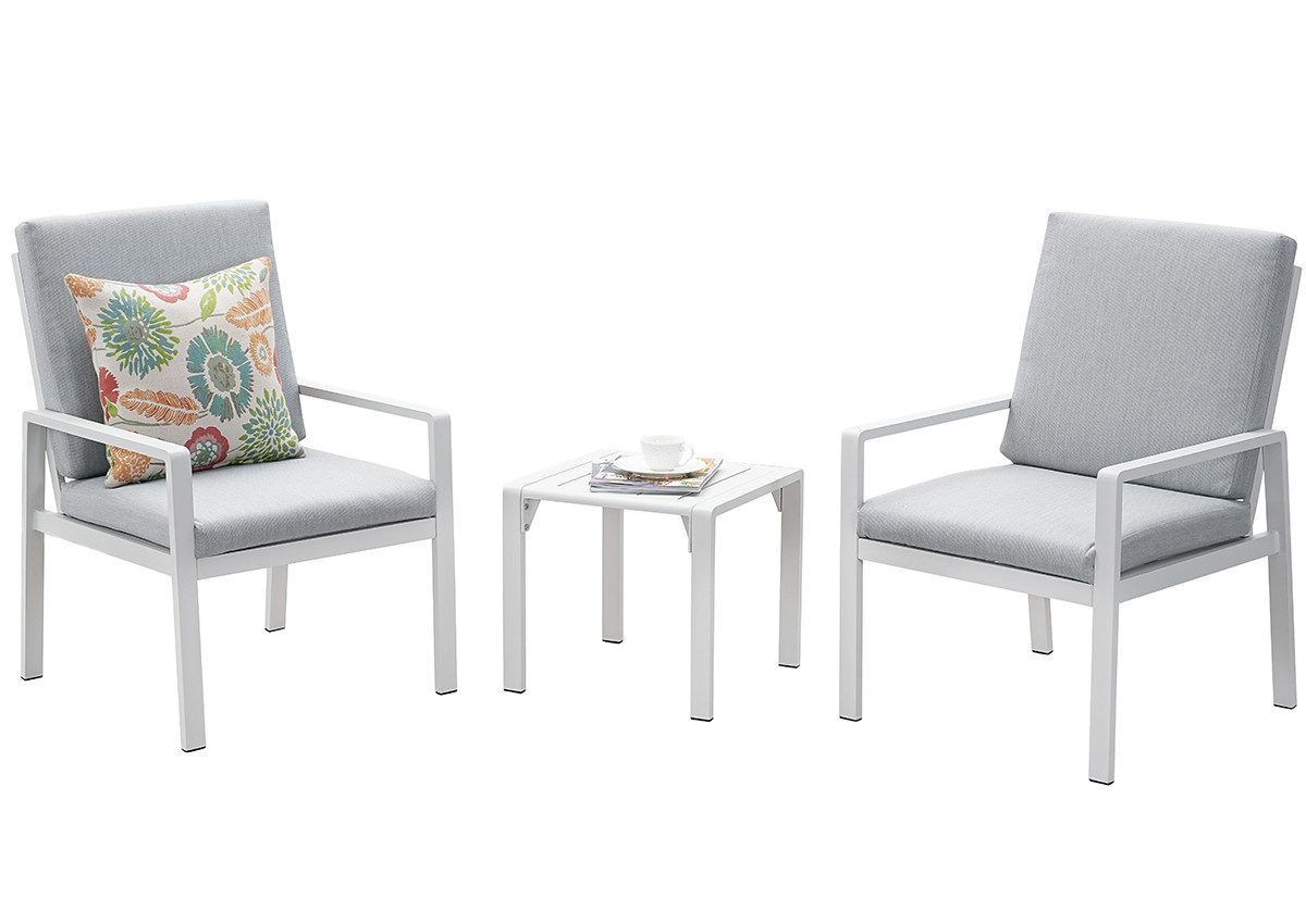 MeXo Gartenlounge-Set SGS zertifiziert, Aluminium Gartenmöbel-Set, günstig online kaufen
