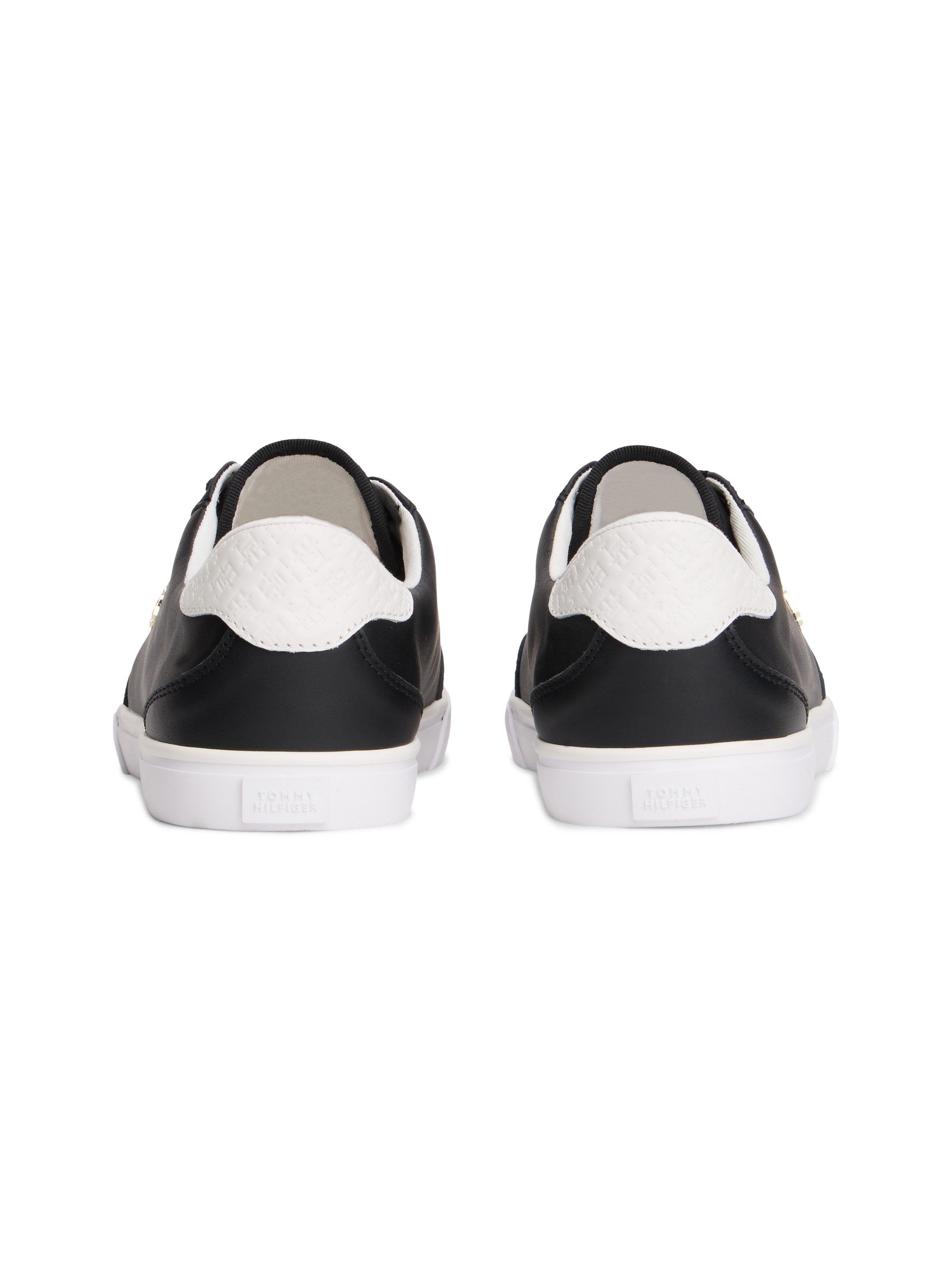Tommy Hilfiger TH CHIC LOW PROFILE VULC Plateausneaker Halbschuh, Schnürschuh, Freizeitschuh mit seitlichem TH-Logo