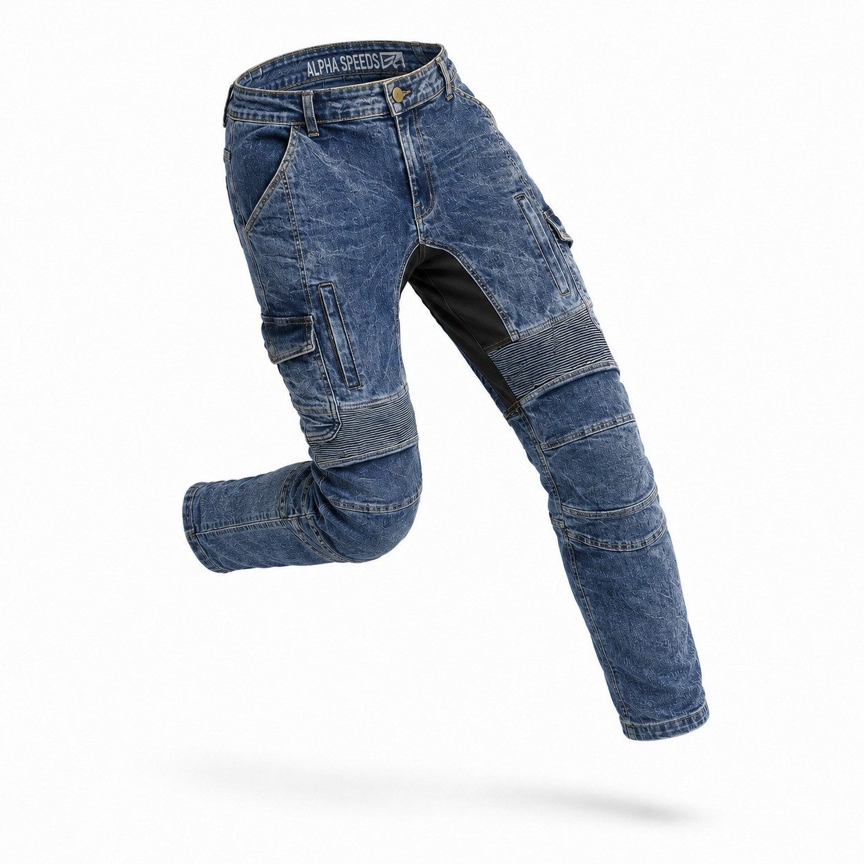 Alpha Speeds Motorradhose NitroAir X Motorrad Cargo Hose (2026) – Aramid, Stretch & Air-Vent Ultra bequem, verstellbare Protektoren & stabiler 4-Wege-Stretch