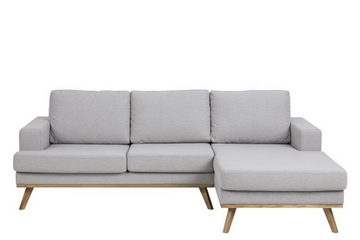 ebuy24 Sofa Nord 2 Personen Sofa mit Chaiselong rechts in hell