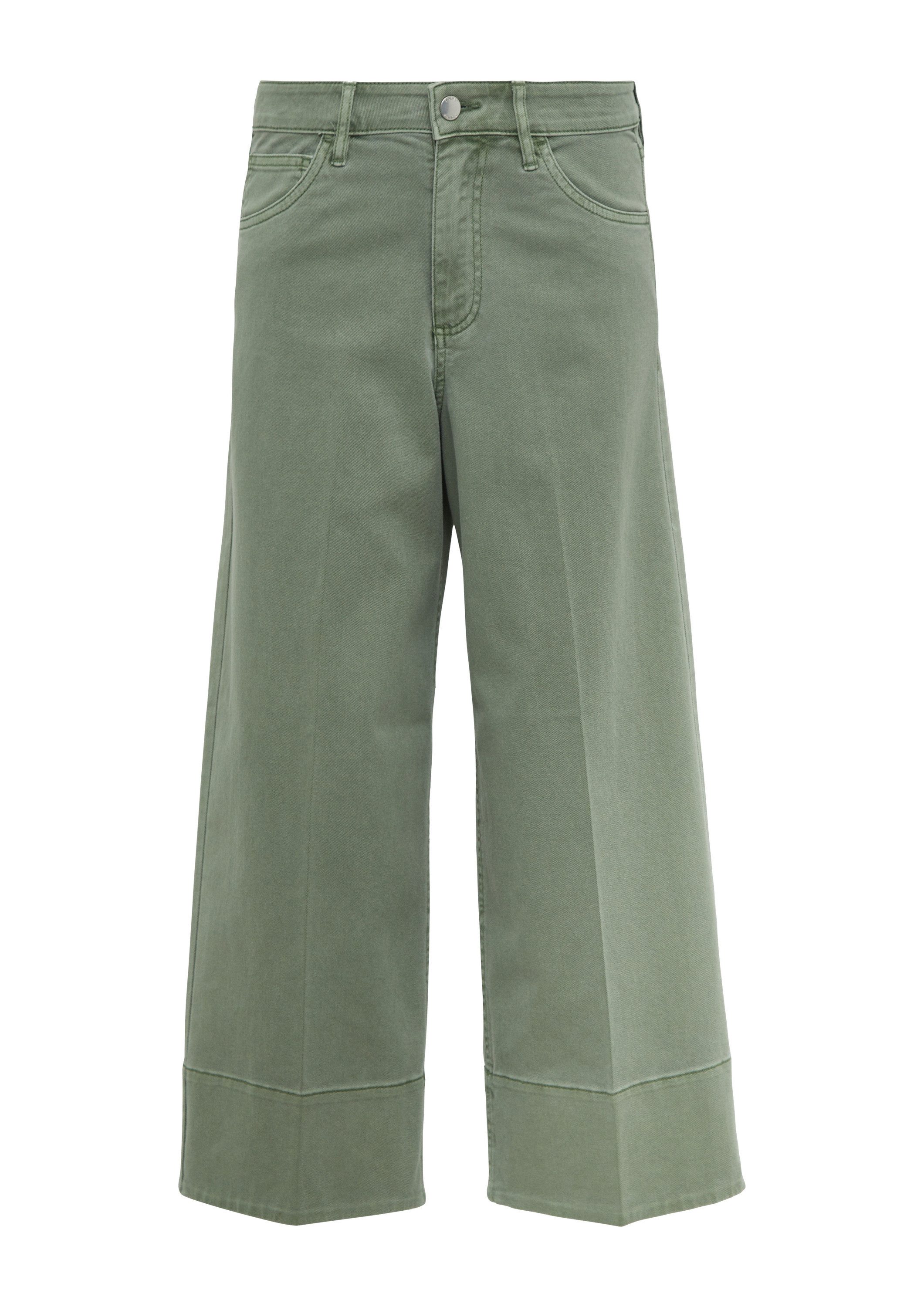 s.Oliver Weite Jeans Hose Culotte-Jeans / Regular Fit / High Rise / Wide Le günstig online kaufen