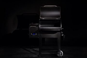 Floralo e. K. Smoker Pelletsmoker von geda grill, "Odin 65" aus Stahl + 20 kg Grillpellets, Direktfeuer einach zu- und wegschaltbar