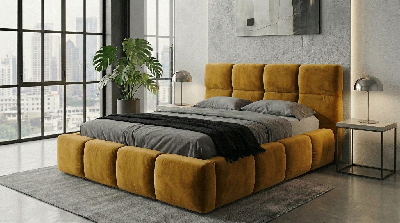 A&J MöbelLand GmbH Polsterbett VELUNO mit Matratze, Lattenrost und Bettkasten. (Modernes Bett mit Bettkasten – erhältlich in verschiedenen Farben und Größen sowie wahlweise ohne Matratze oder mit Schaummatratze bzw. Matratze H3 / H4., TOP ANGEBOT), Länge: 220 cm Höhe Kopfteil: 100 cm