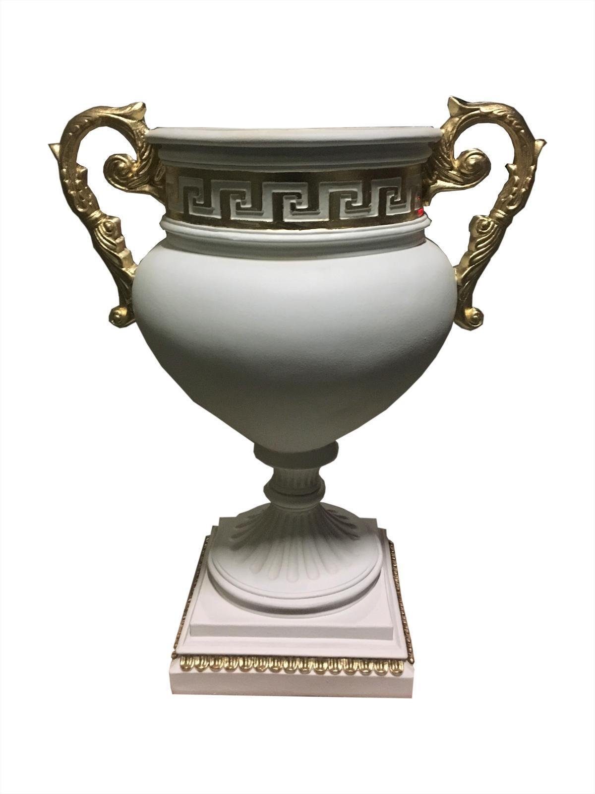 Antikes Wohndesign Dekoschale ANTIKES WOHNDESIGN Griechische Vase/Pokalvase/Blumenschale H: 46 cm