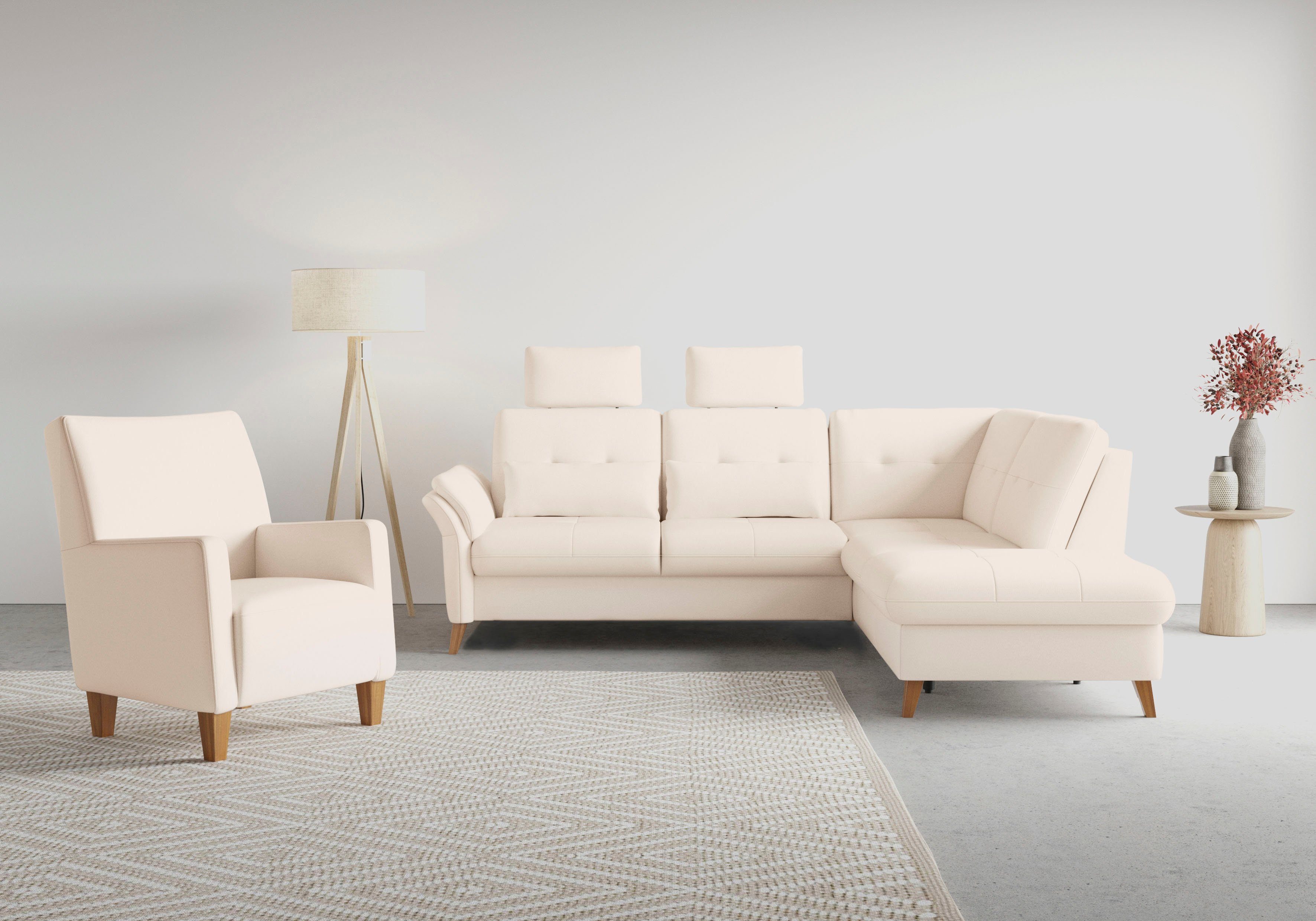 sit&more Ecksofa "Göteborg" inkl. Sitztiefenverstellung, wahlweise mit Bett günstig online kaufen