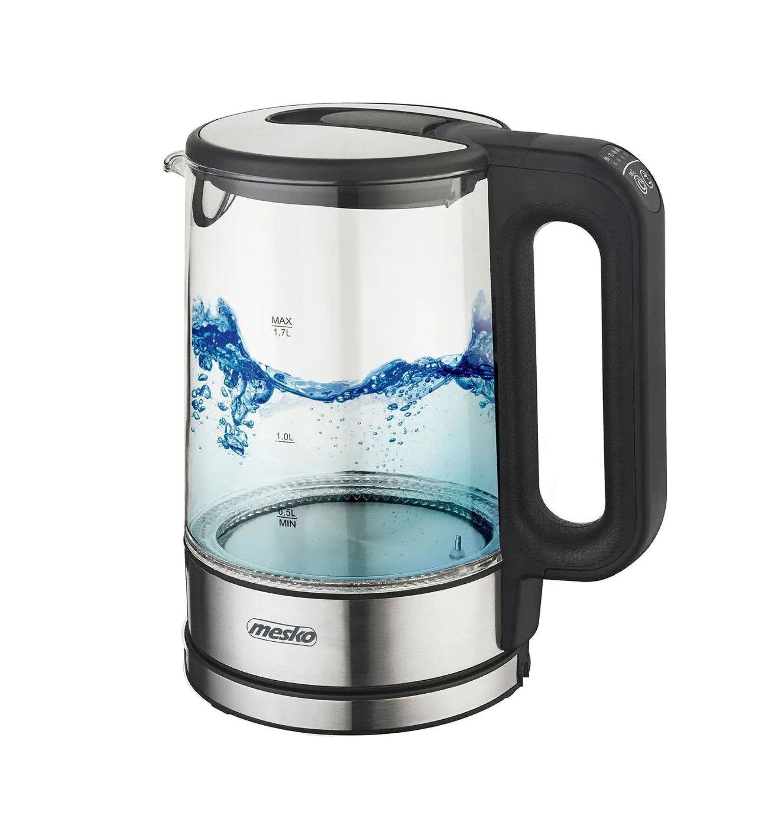 Mesko Wasserkocher MS 1301 1,7 L - 2200 W mit Temperaturregelung & Warmhaltefunktion, 1.7 l, 2200 W