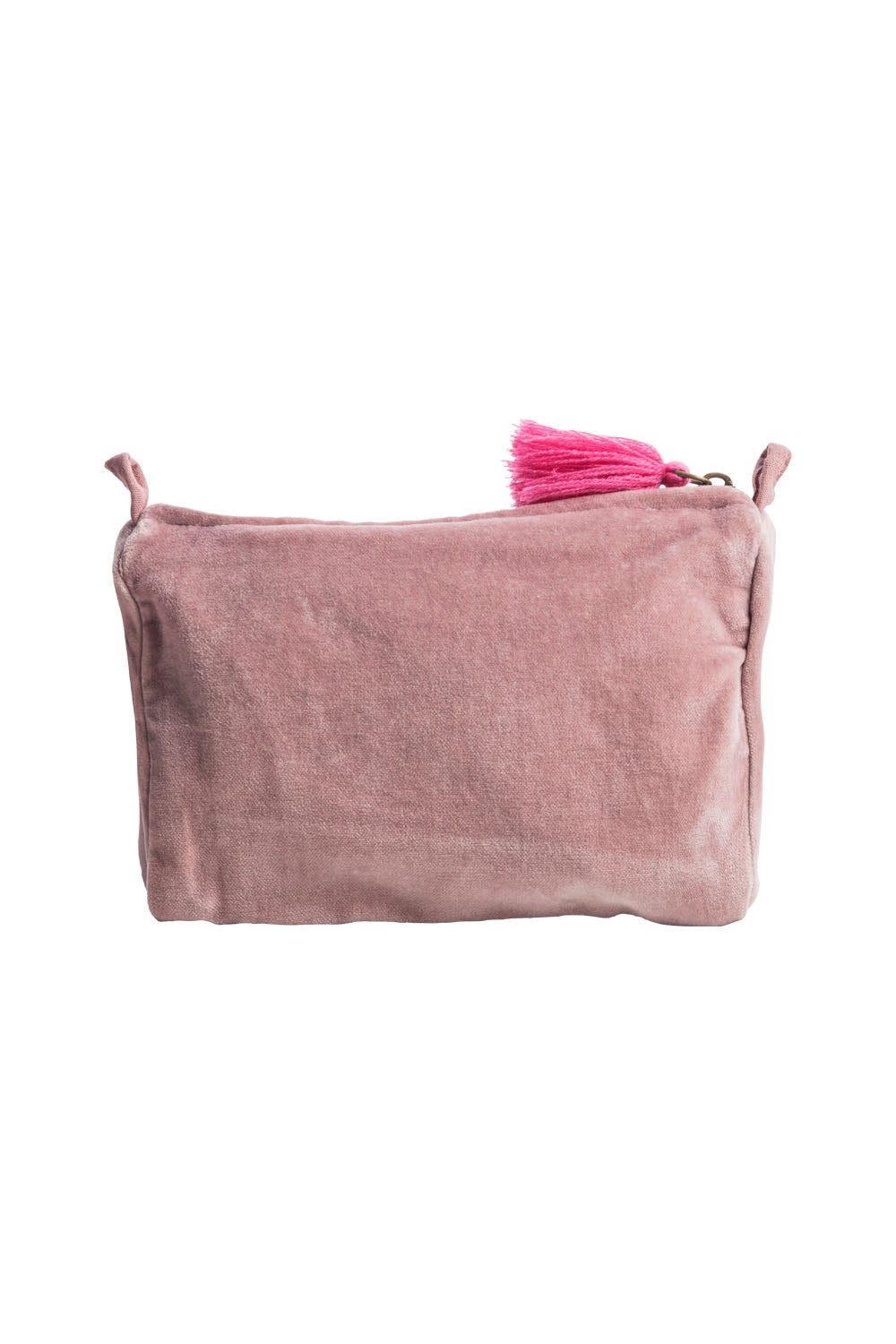 Tranquillo Kosmetiktasche Kosmetiktasche VELVET MEADOW - groß, Edle Samttasche mit aufwendiger Stickerei und Quaste