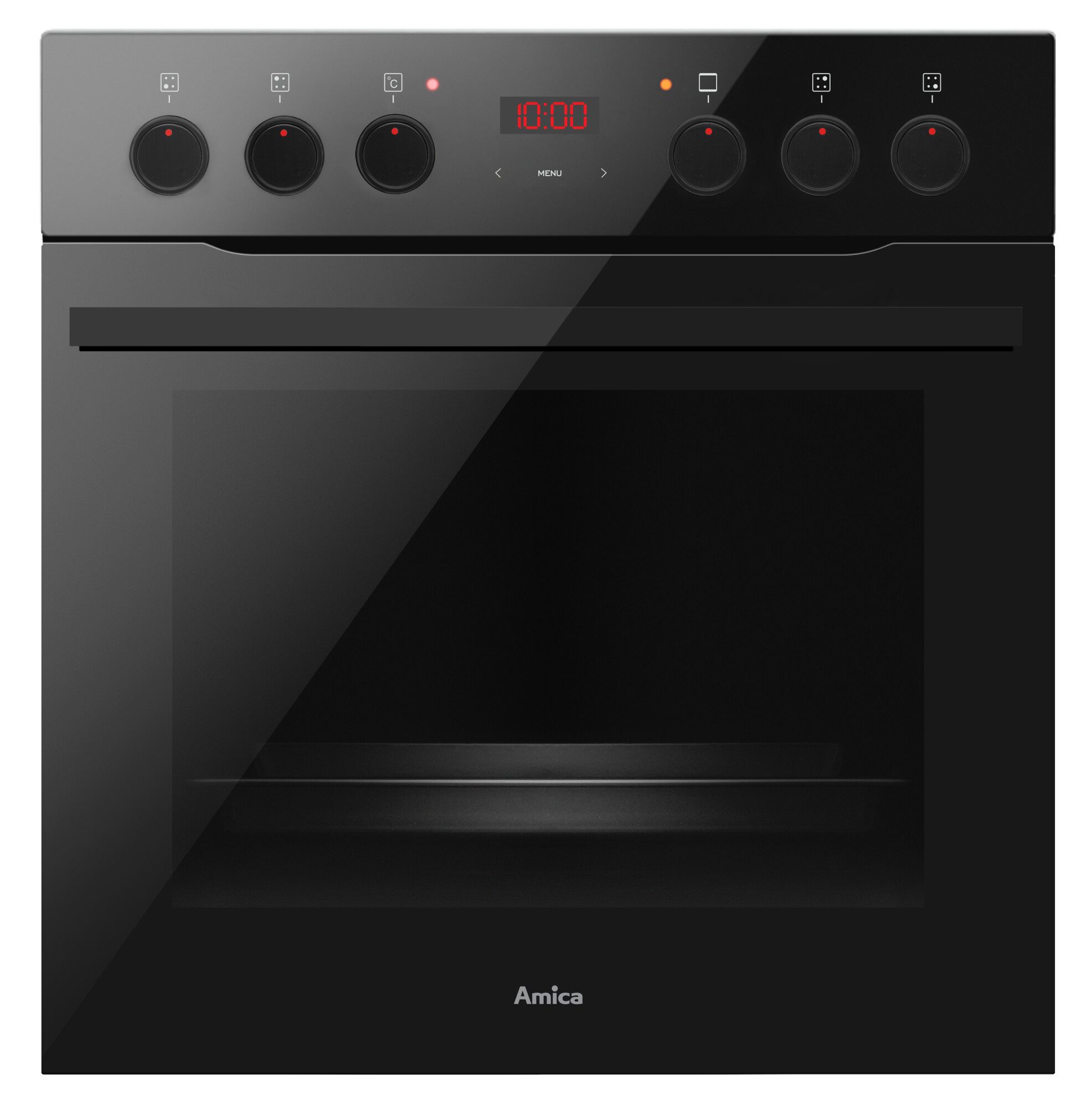 Amica Elektro-Herd-Set Fusion Design, mit 1-fach-Teleskopauszug, Steam Clean