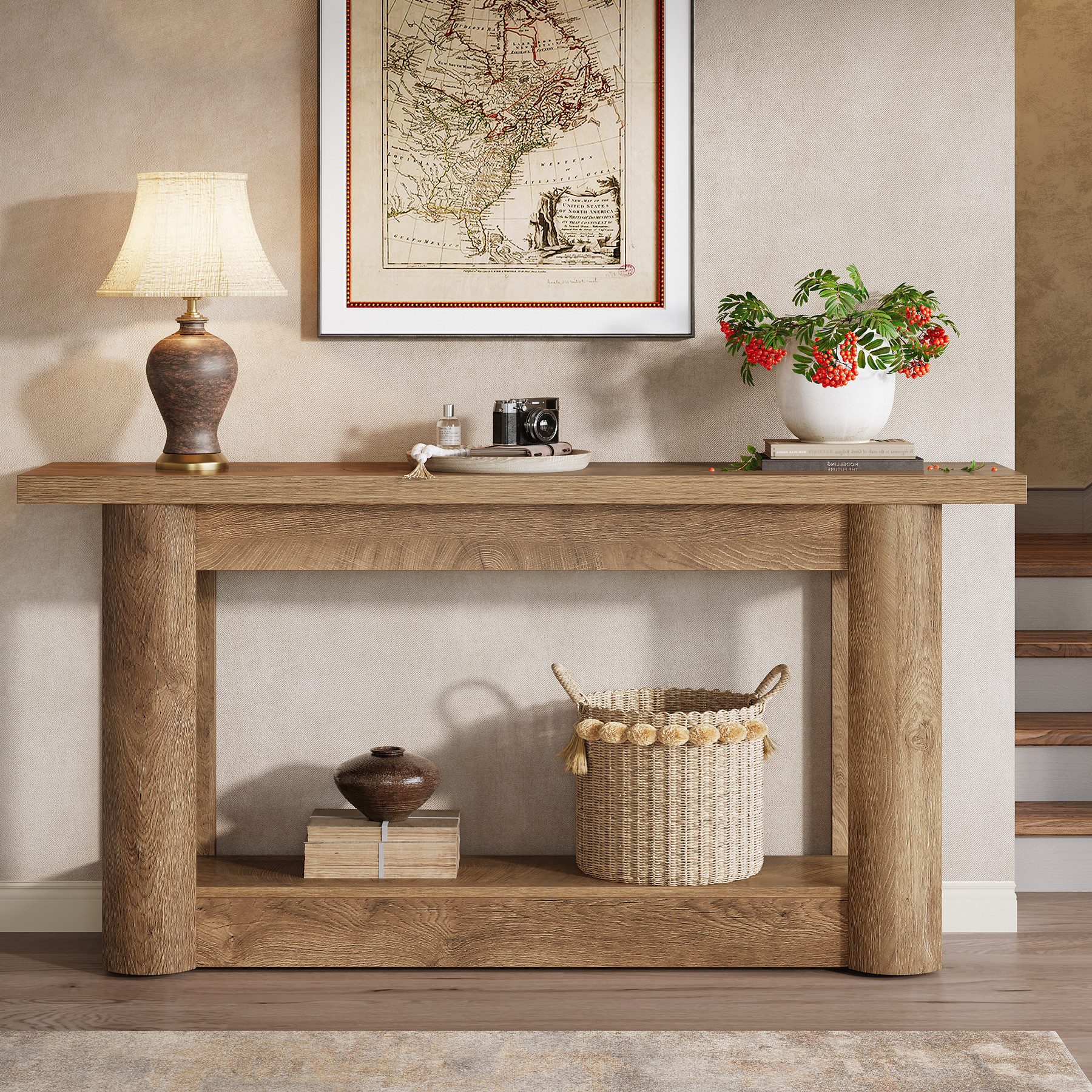 Tribesigns Konsolentisch 160 cm Schmaler Flurtisch, Langer Sofatisch hinter günstig online kaufen