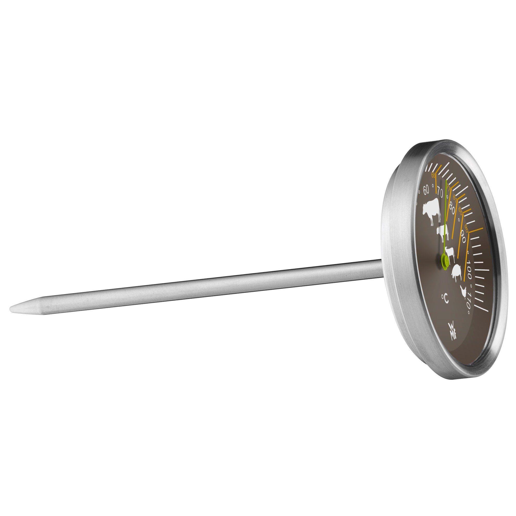 WMF Bräter Bräter mit Glasdeckel und Thermometer, Cromargan® Edelstahl rostfrei 18/10, WMF ProfiSelect