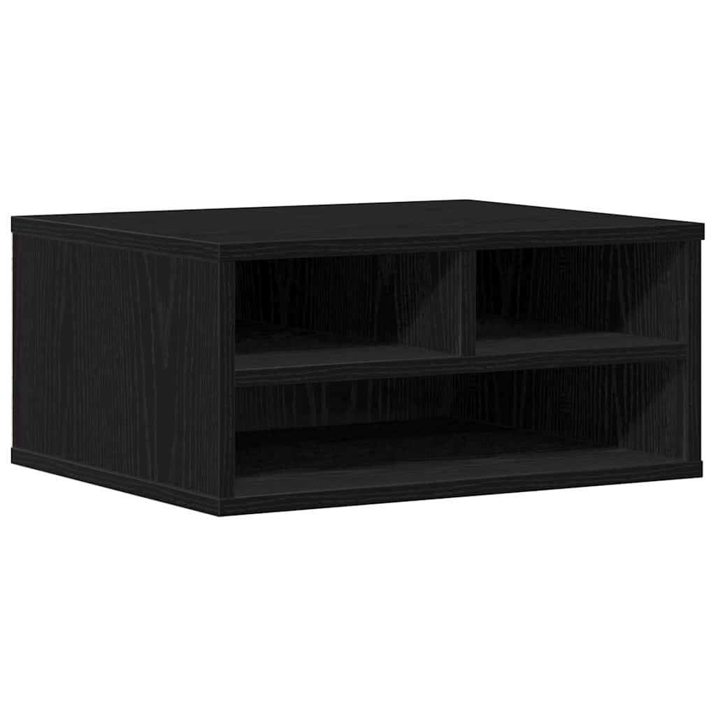 vidaXL Druckertisch Druckerständer Schwarz Eichen-Optik 49 x 40 x 22,5 cm (1-St)