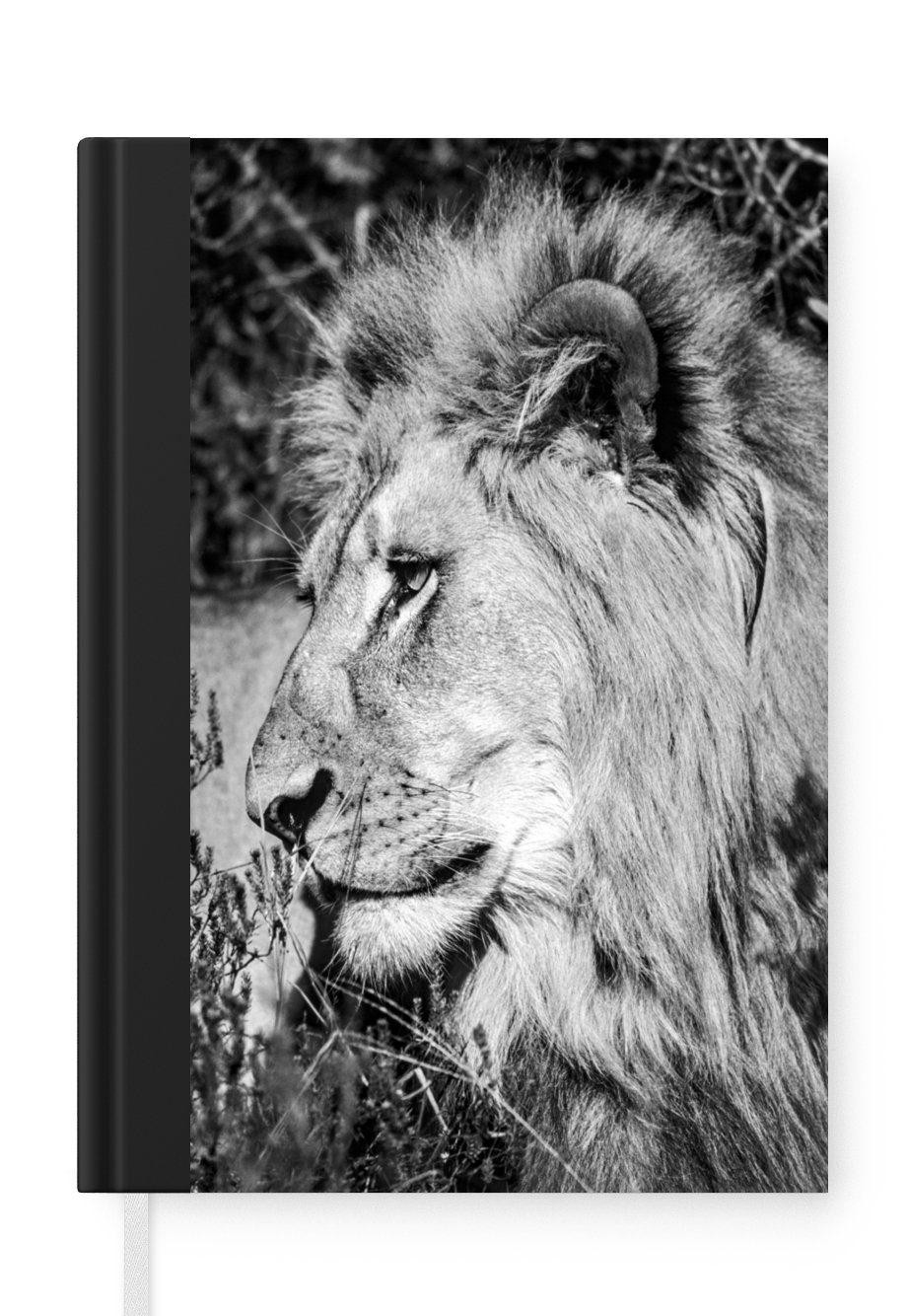 - Journal, Wild, Seiten, A5, Löwe Haushaltsbuch MuchoWow Tiere Notizbuch 98 Merkzettel, Tagebuch, Notizheft, -