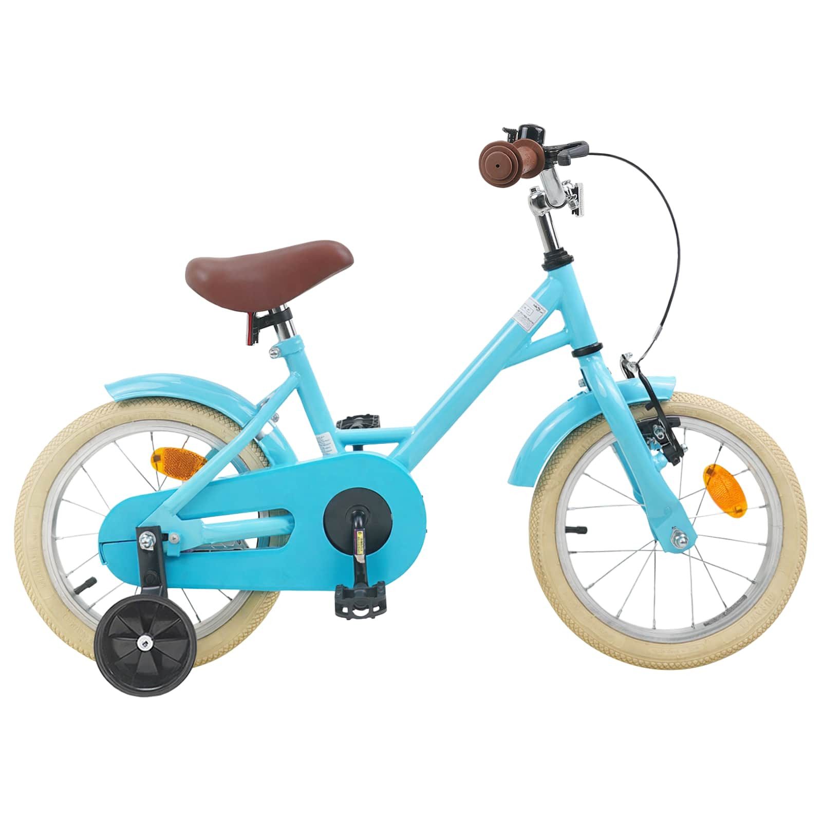 vidaXL Kinderfahrrad 90 x 49 x 67,5 cm Kinderfahrrad 12 Zoll für 2-4 Jahre alt Himmelblau S