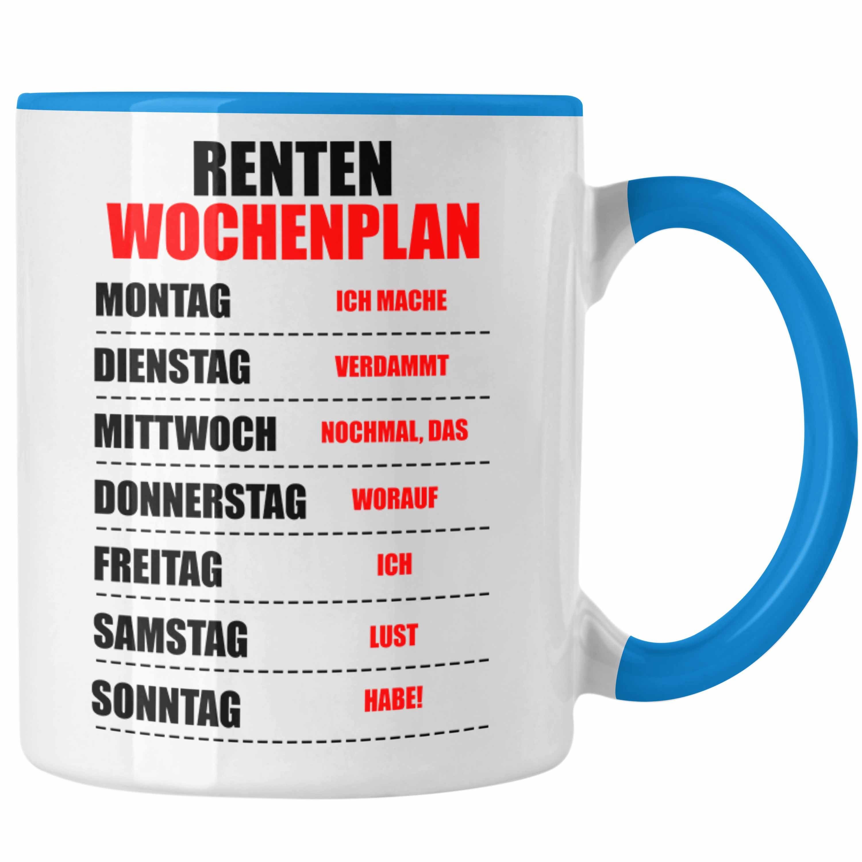 Trendation Tasse Trendation - Renter Tasse Ruhestand Geschenk Rente für Mann Frau Lusti