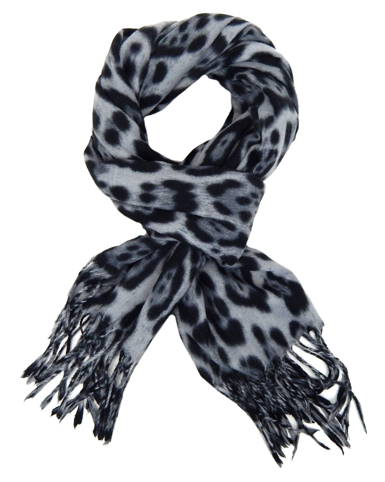 Ella Jonte Modeschal, Leopard beige braun oder grau Herbst Winterschal Anim günstig online kaufen