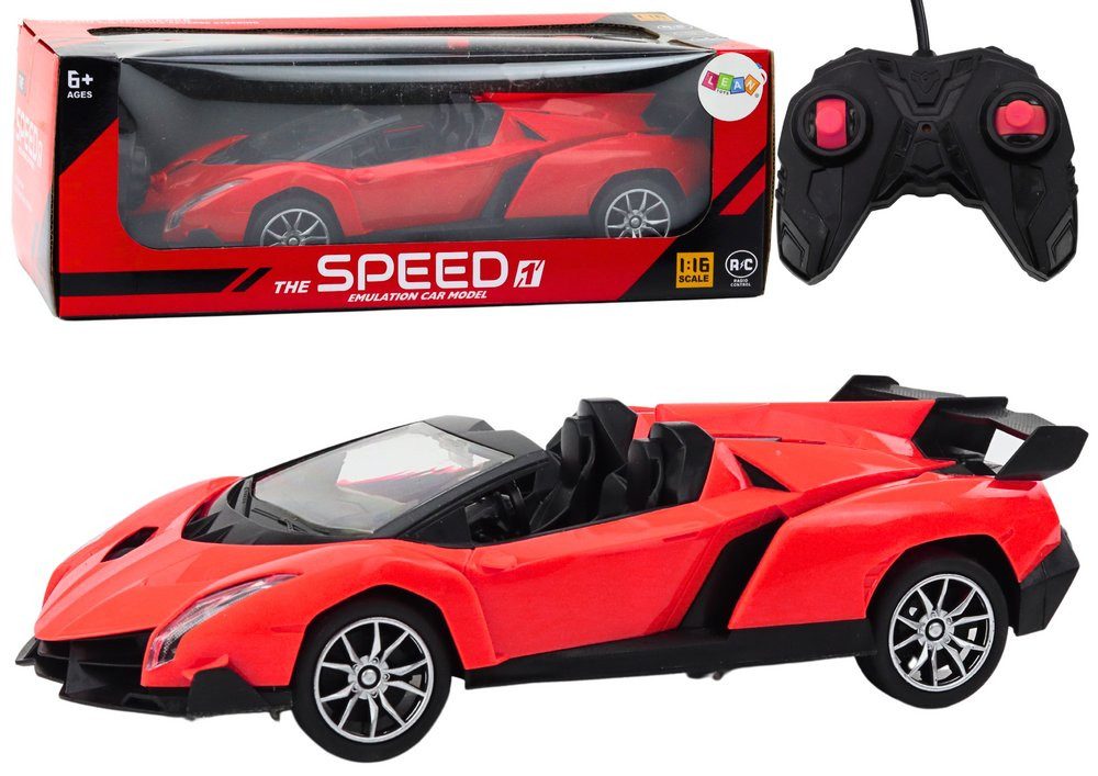 Wisam RC-Auto Auto Ferngesteuerter Sportwagen RC 1:16 Rot