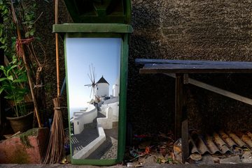 MuchoWow Wandsticker Windmühle auf Santorin in Griechenland (1 St), Mülleimer-aufkleber, Mülltonne, Sticker, Container, Abfalbehälter