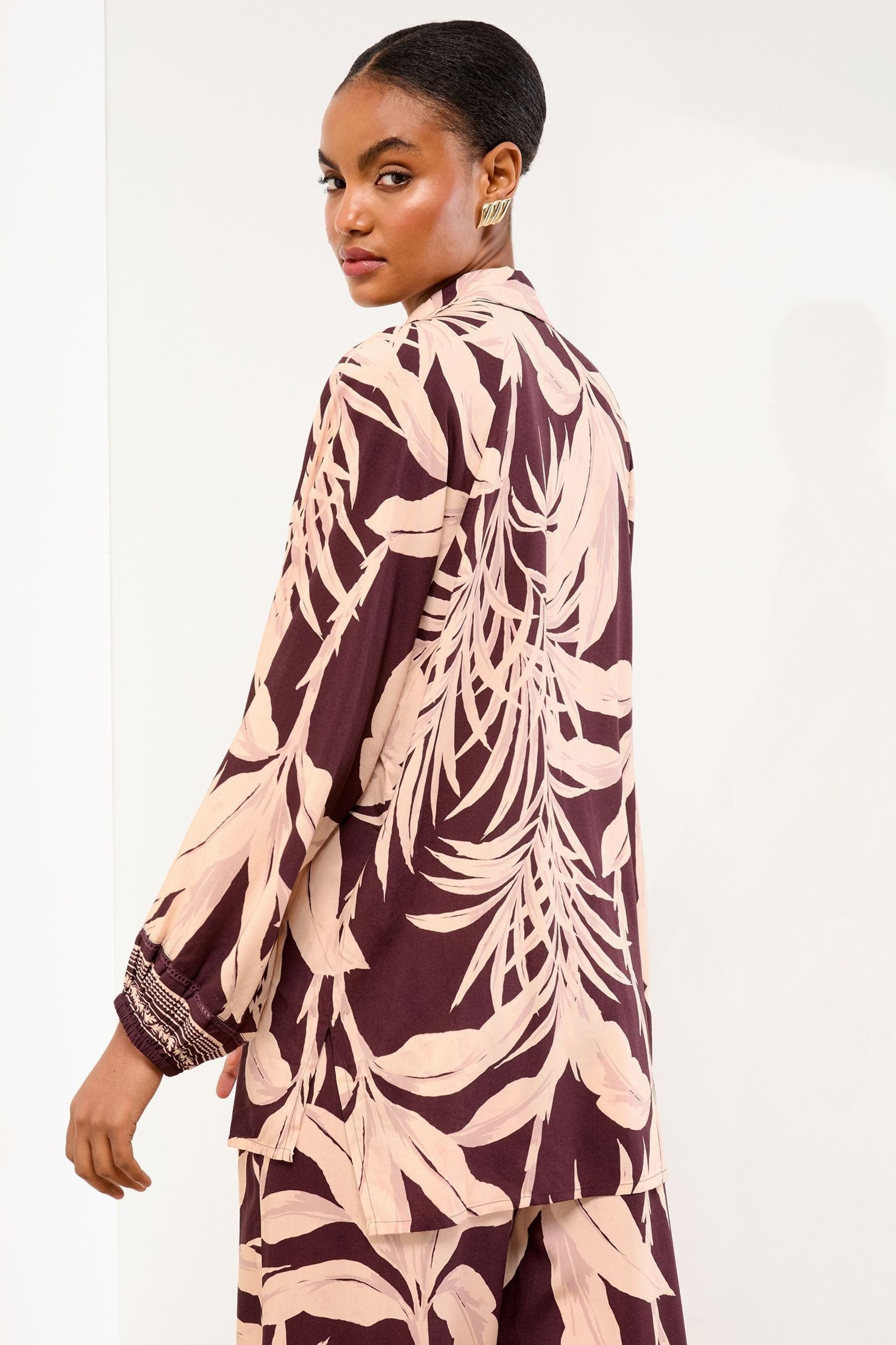 LIPSY Hemdbluse Lipsy Lockeres Strandhemd Überwurf (1-tlg)