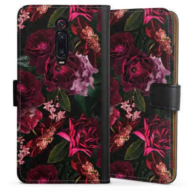 DeinDesign Handyhülle Rose Blumen Blume Dark Red and Pink Flowers, Xiaomi Mi 9T Pro Hülle Handy Flip Case Wallet Cover Handytasche Leder
