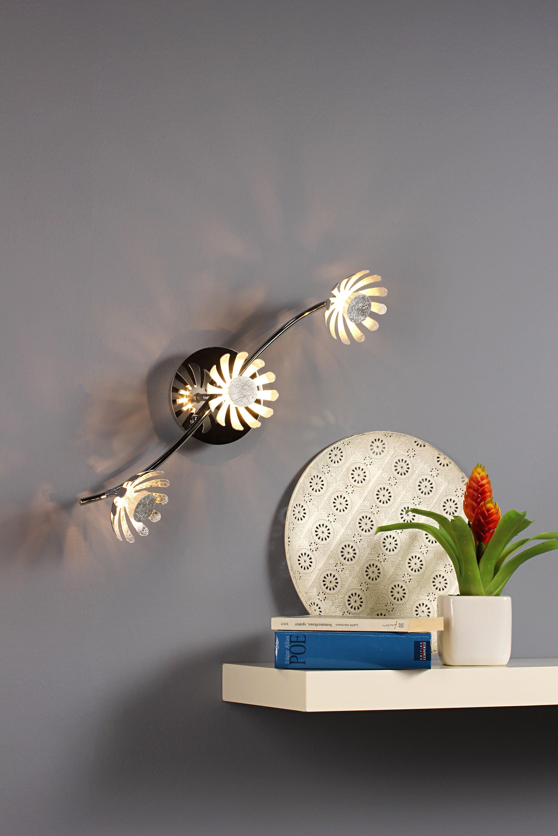 LUCE Design LED Deckenleuchte fest Warmweiß integriert, LED Bloom