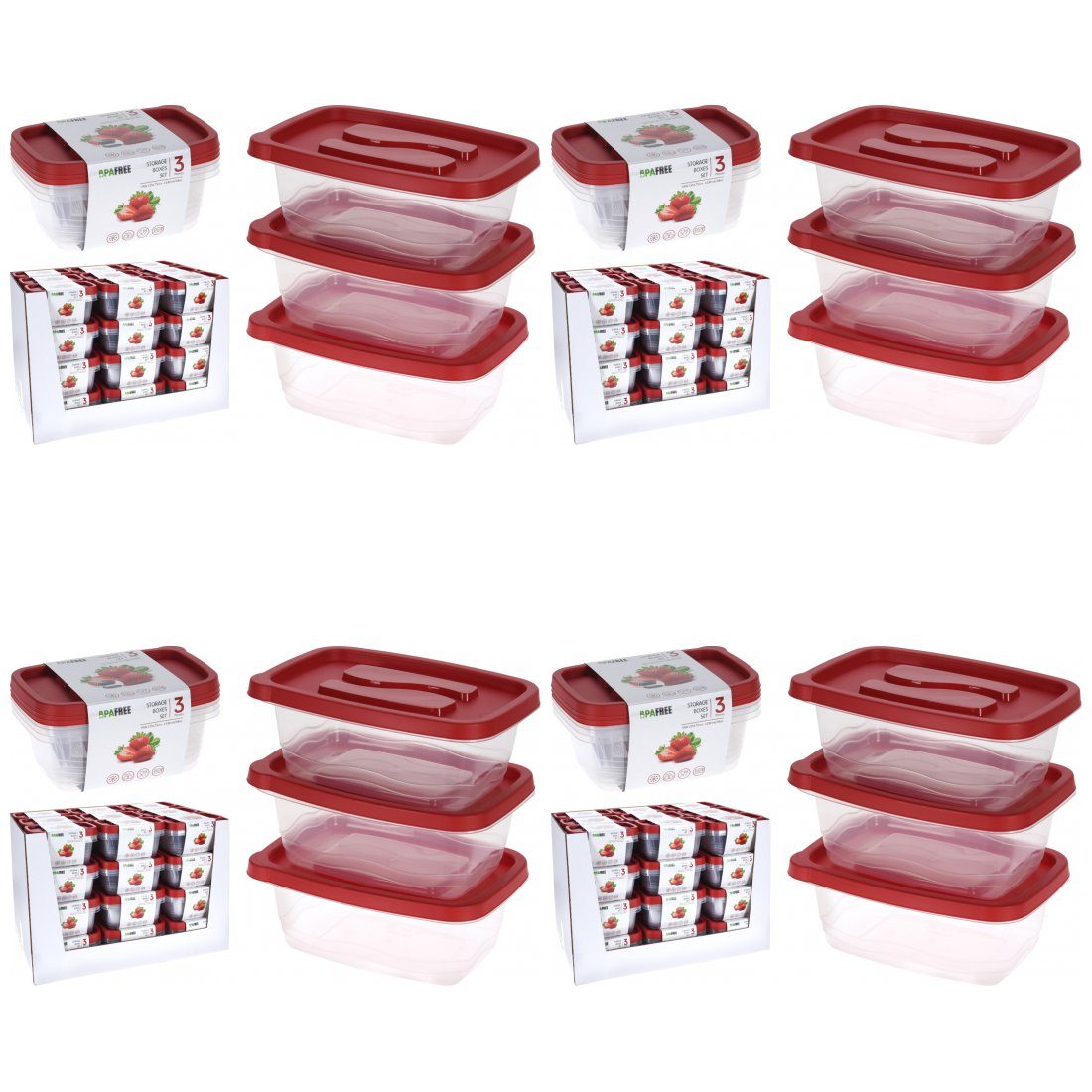 Ultra Clean Vorratsdose 4 x Vorratsdosen Хранилищаsbox 3 Stück