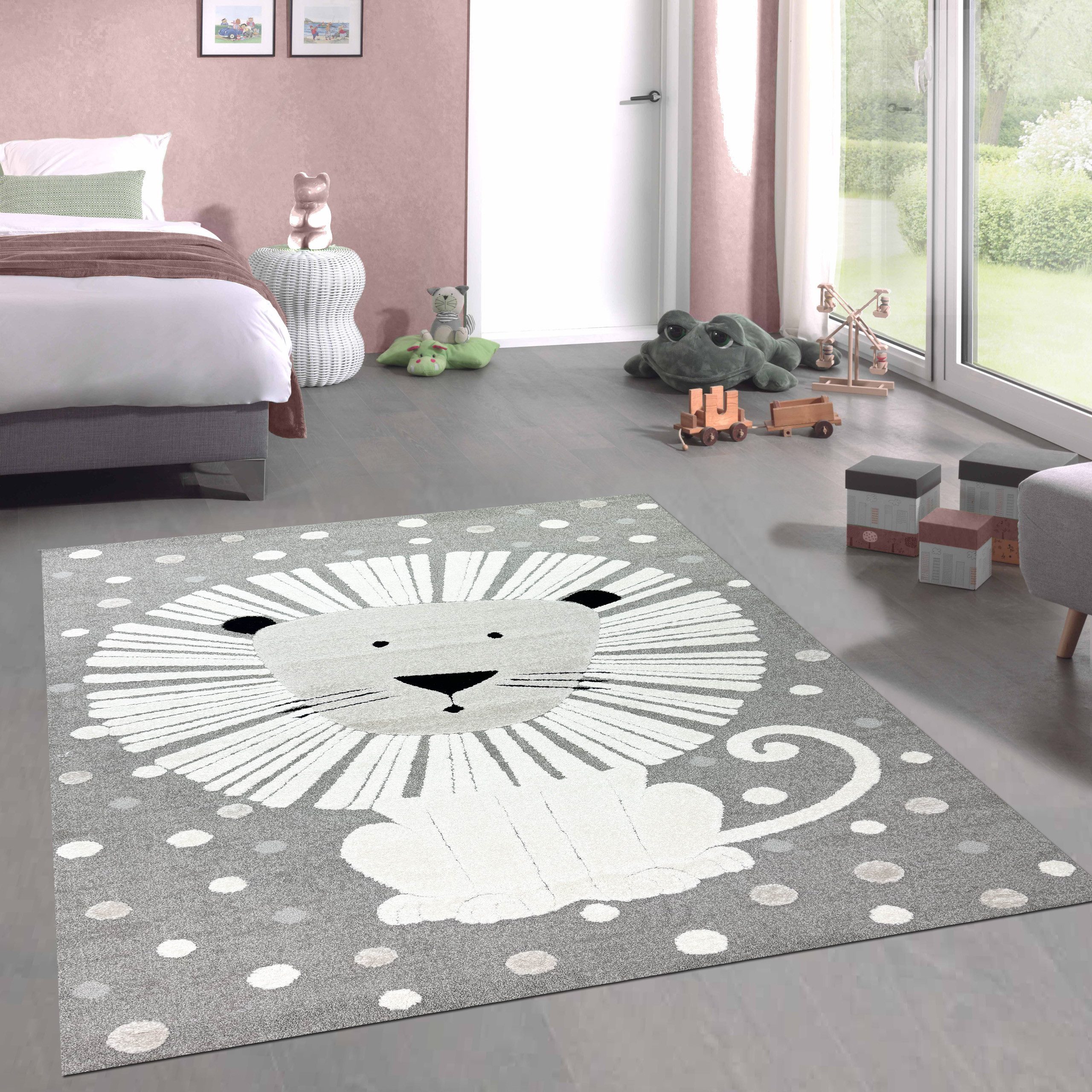 Carpetia Kinderteppich Modern Spielteppich, rechteckig, Höhe: 14 mm, Hoch-Tief 3D Effekt Pflegeleicht Allergikergeeignet