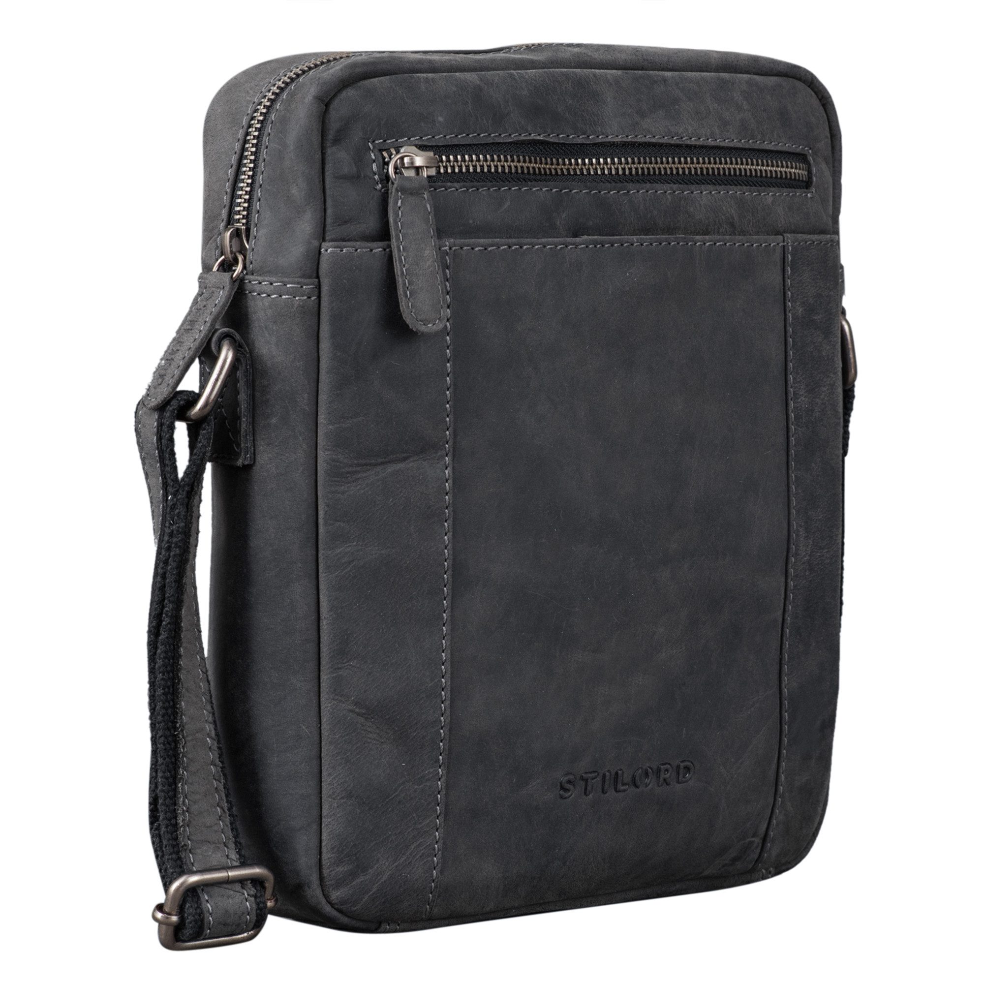 STILORD Schultertasche "Fox" Herrentasche Leder Vintage Messenger Bag