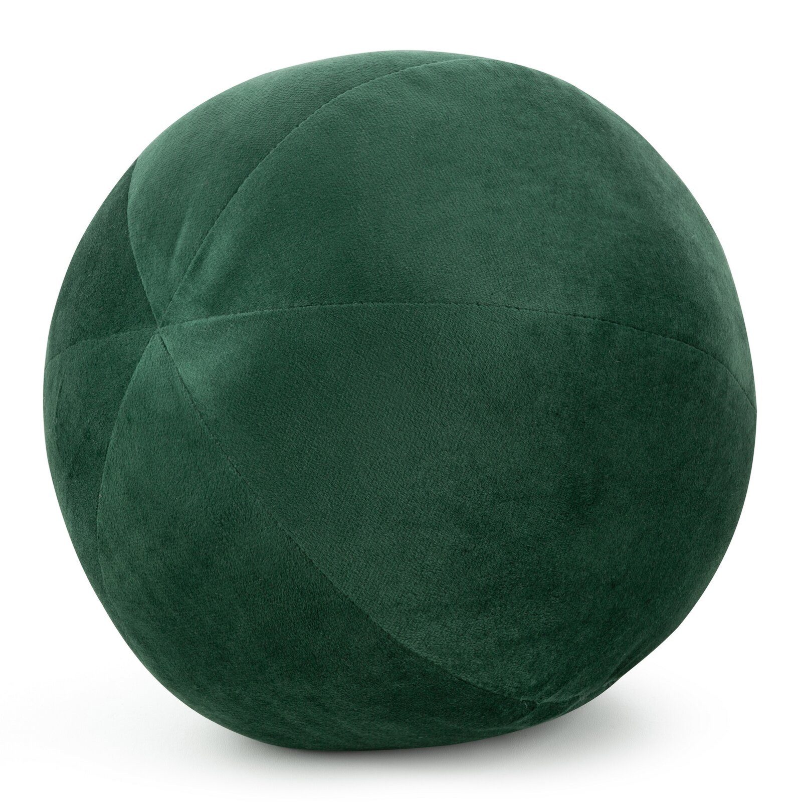 Eurofirany Dekokissen Kugelkissen Kugelformiges Kissen Ball Samt Velvet, besonders weich, dekorativ und designvoll 24 cm