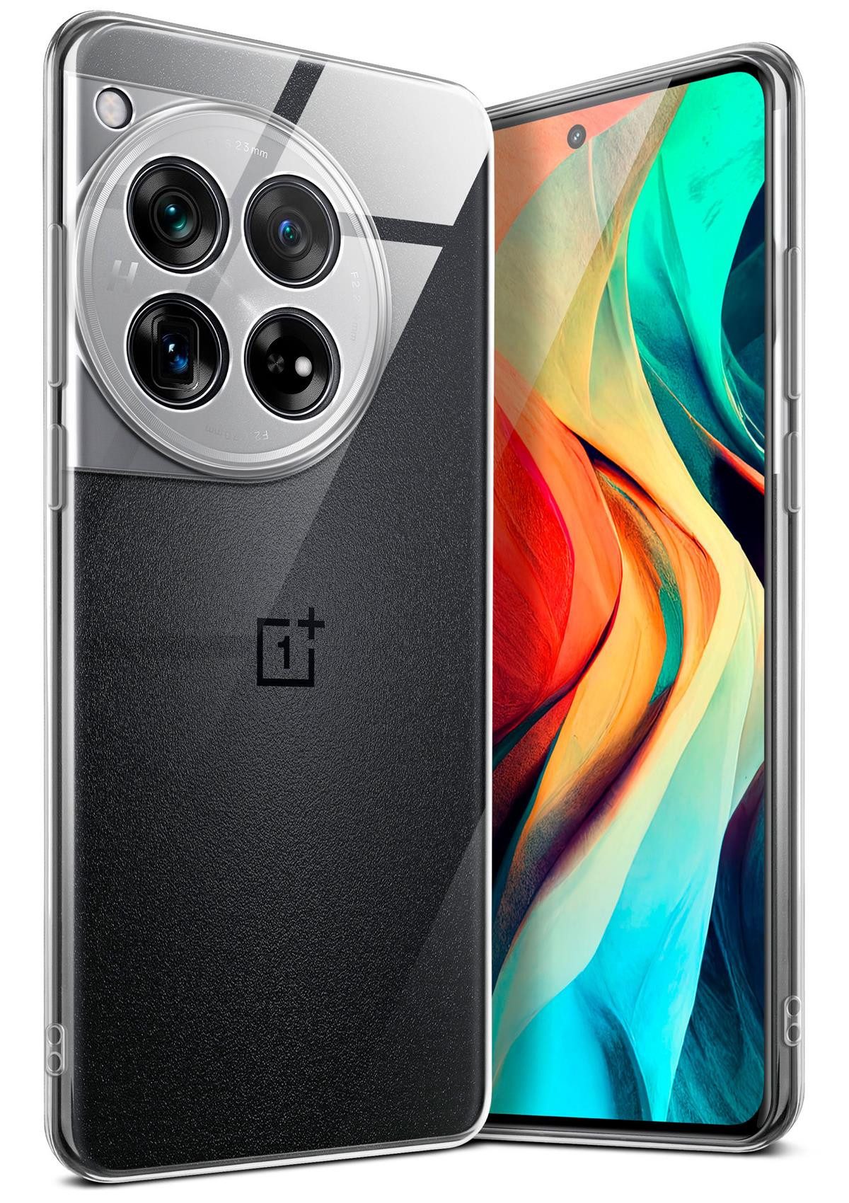 moex Handyhülle moex® Aero Case für OnePlus 12, Hülle Silikon durchsichtig, Clear Schutzhülle Transparent Silikonhülle