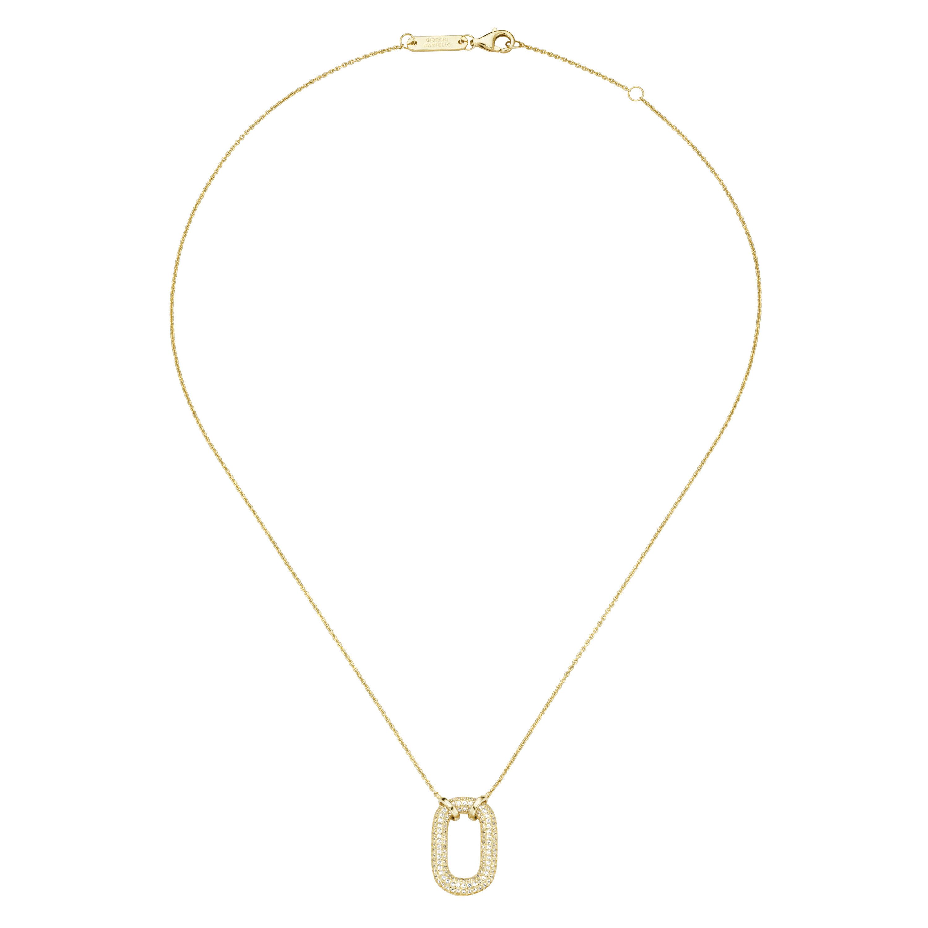 Collier mit Zirkonia, Silber 925
