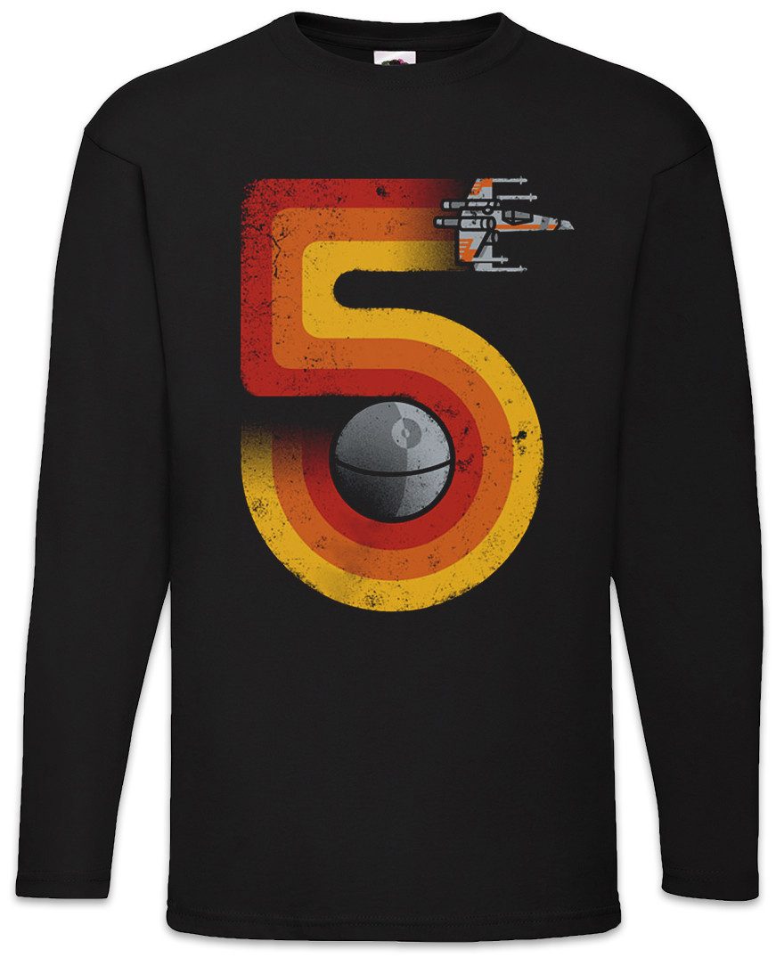 Langarmshirt Red Five 5 II Langarm T-Shirt Luke Star Alliance Rebellen Sci-Fi