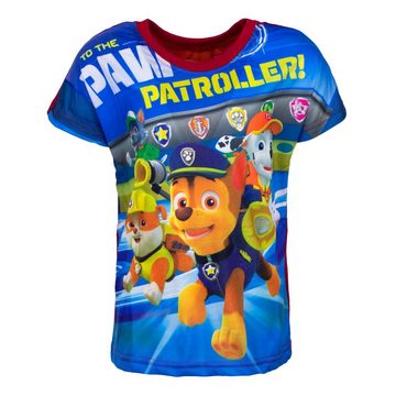 PAW PATROL T-Shirt PAW PATROL Kinder T-Shirt Jungen + Mädchen Größen 92 98 104 110 116 Blau