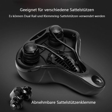 Houhence Fahrradsattel Fahrradsattel, ergonomischer Fahrradsattel, Gel, mit breitem Komfort