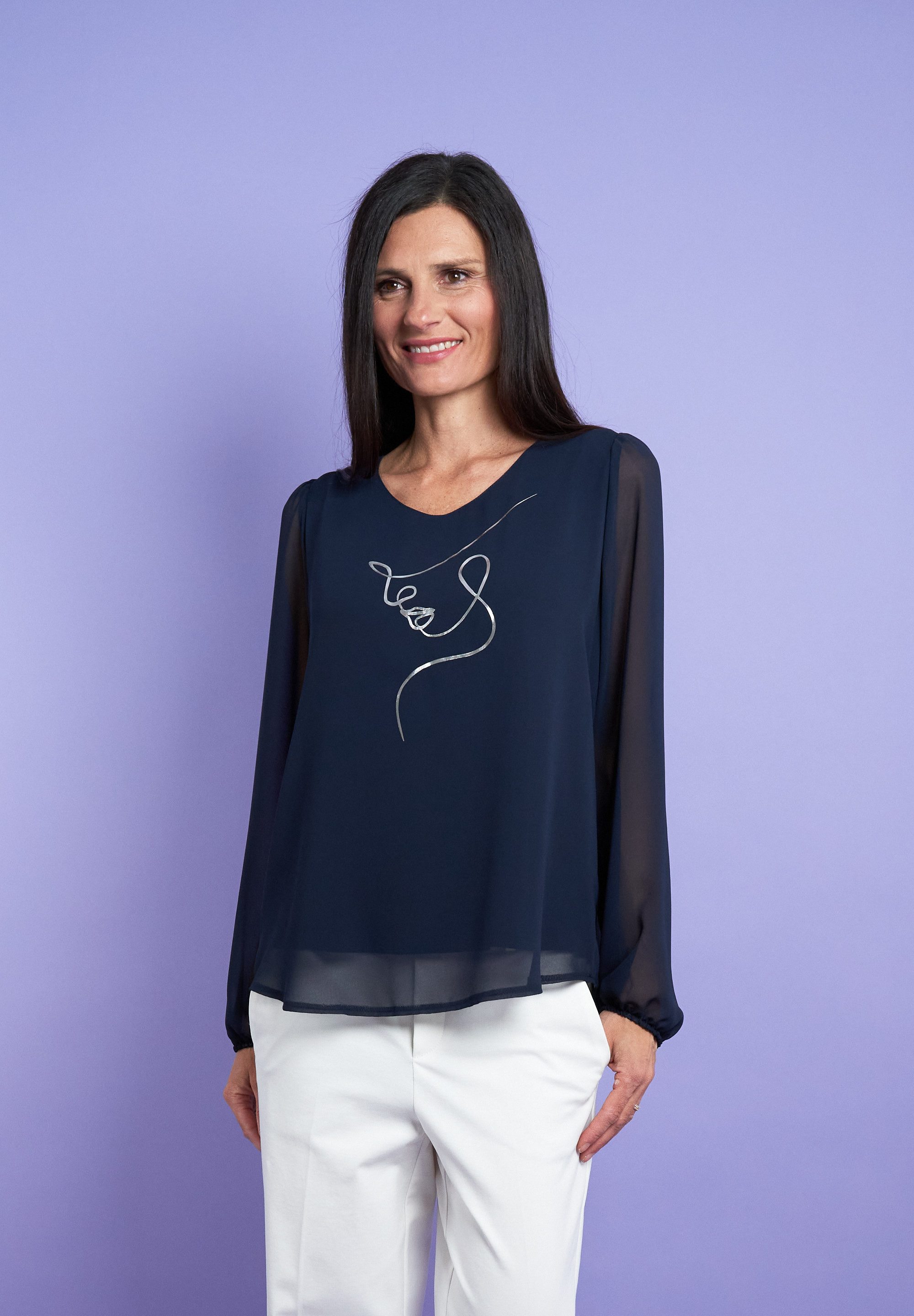 Seidel Moden Langarmbluse im modischen Lagenlook, MADE IN GERMANY günstig online kaufen