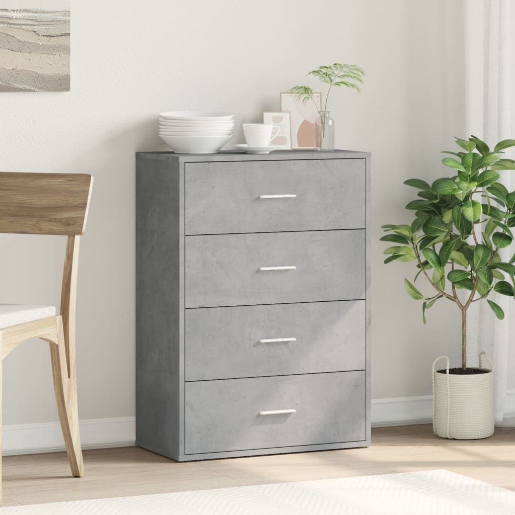 vidaXL Sideboard Sideboard Betongrau 60x31x84 cm günstig online kaufen
