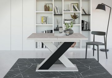 Compleo Esstisch AMI, Esszimmer, Tisch, Ausziehbar 120-160 cm, Modern desgin, Loft stil