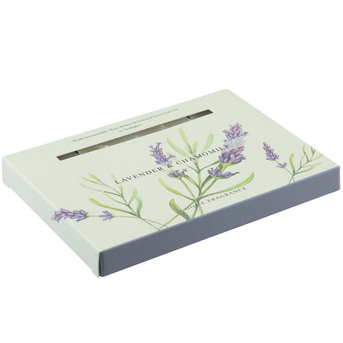 Kaemingk Duftkerze Duftende Teelichter Lavendel Kamille Aroma Deko für Zuhause, 12 Stück