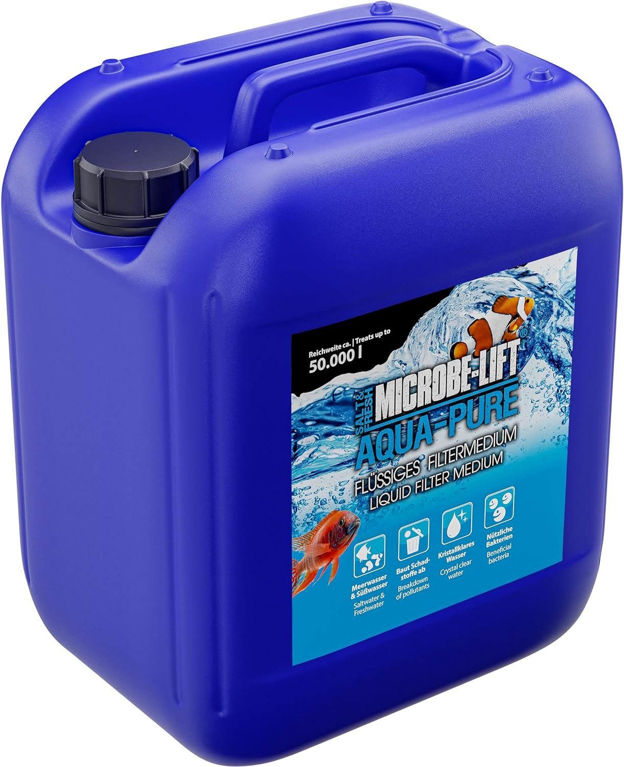 Aquariendeko Microbe-lift 5l Wasseraufbereiter Aqua-Pure - flüssiges Filtermedium