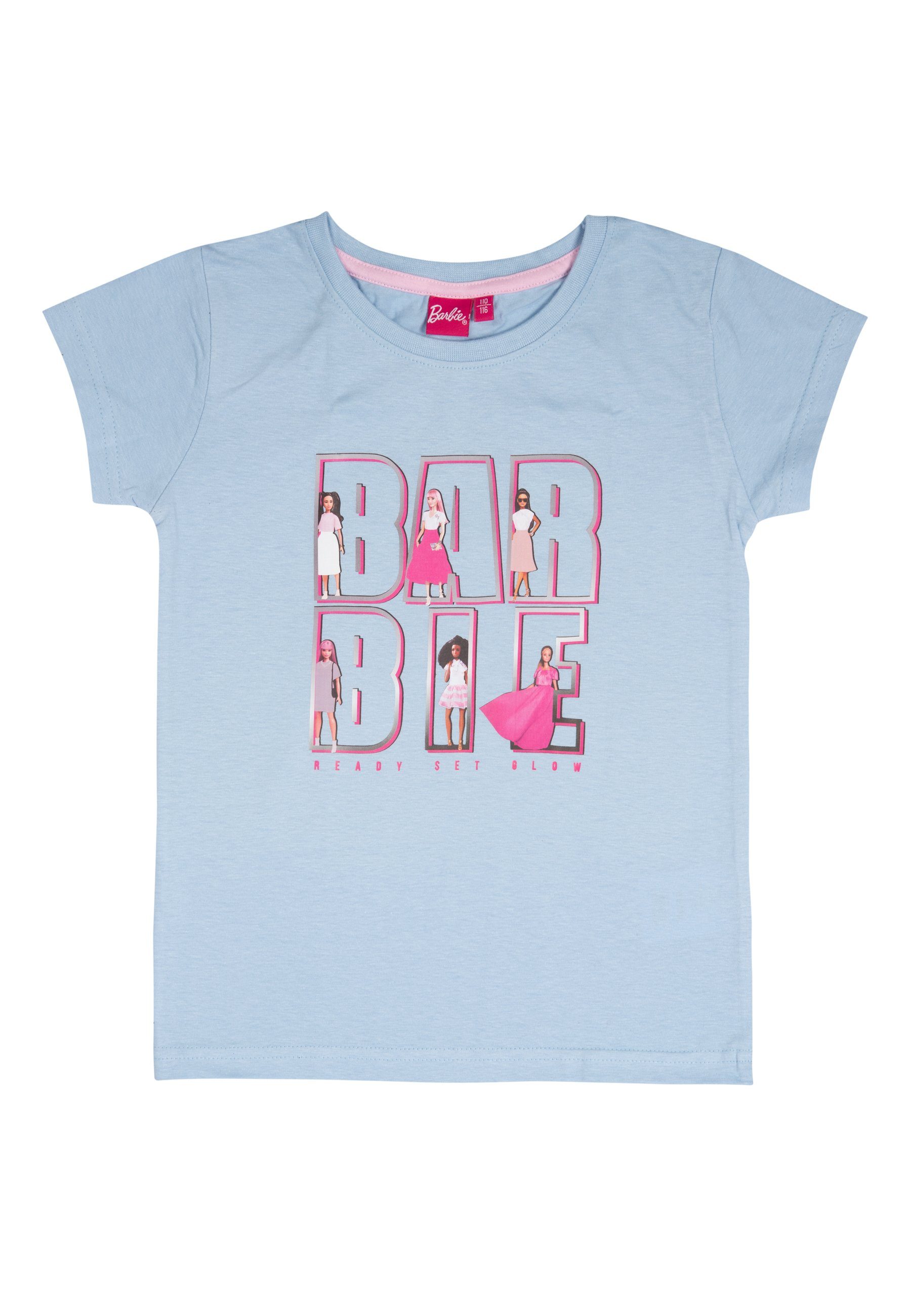 United Labels® T-Shirt Barbie mit Rüschen (2er Pack)