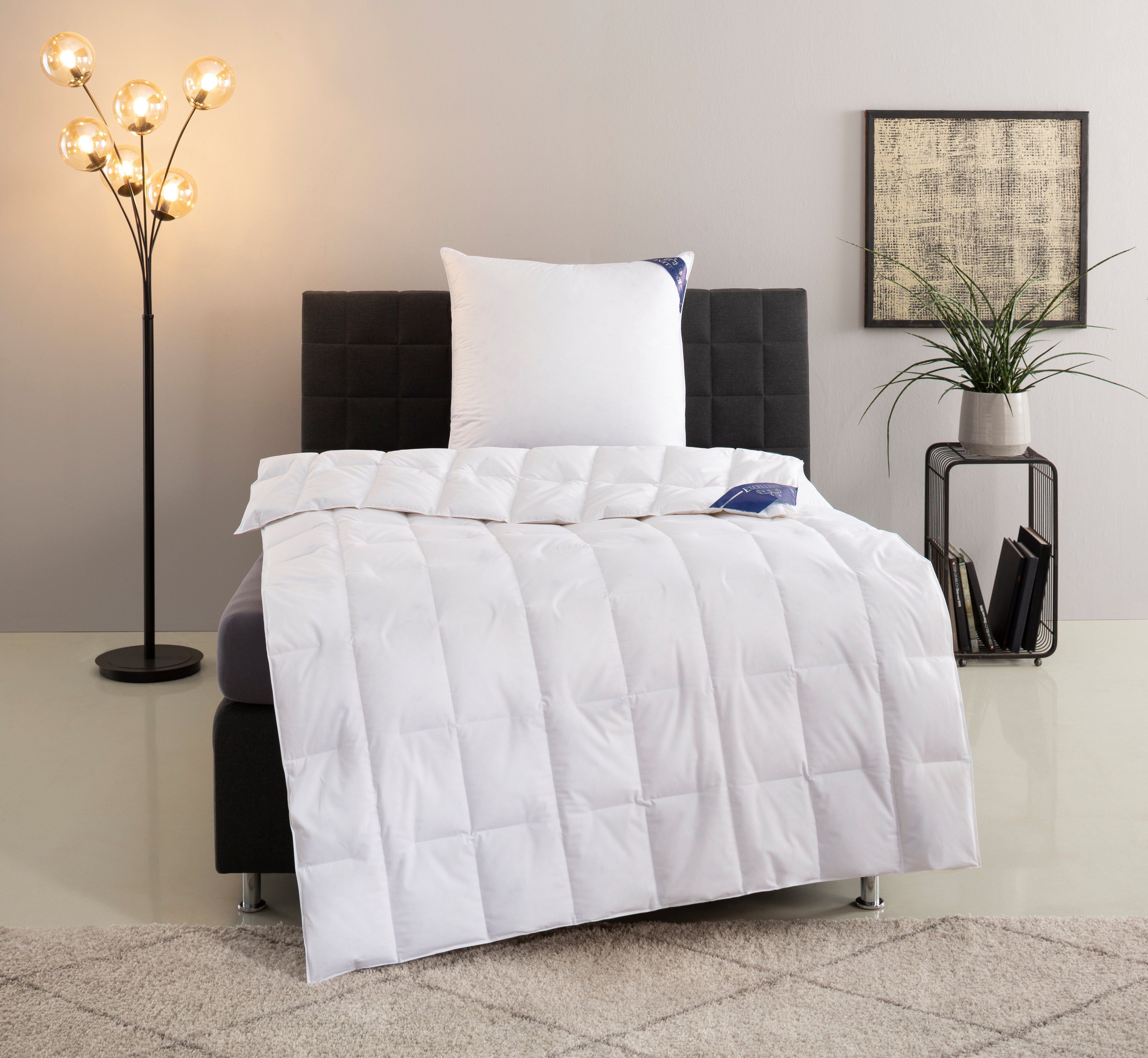 Excellent Daunenbettdecke + 3-Kammer-Kopfkissen Venedig, 2-tlg, günstig online kaufen