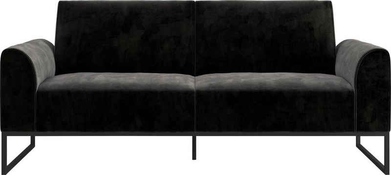 CosmoLiving by Cosmopolitan Schlafsofa Adley, 1 Teile, Veloursstoff, Schlaffunktion, Rückenlehne 2-teilig, Sitzhöhe 47,5 cm