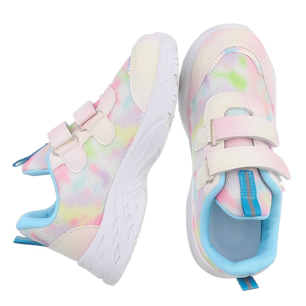Ital-Design Leichte Kinderschuhe mit Klettverschluss für Freizeit und Sport Sneaker (89545293) Flach Freizeitschuhe in Rosa – Bild 2 von 5